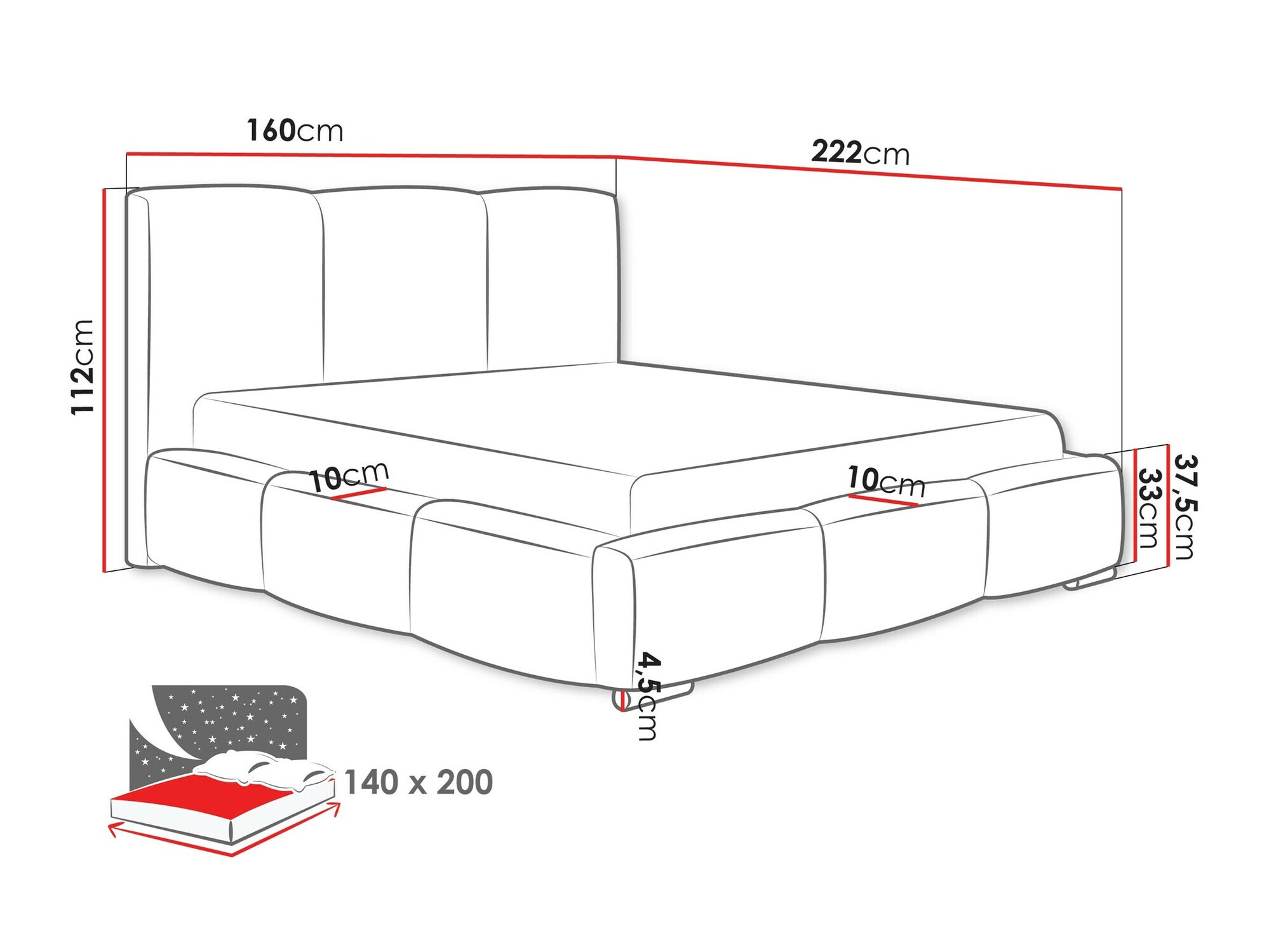 Cama Comfivo 383 (Kronos 46)