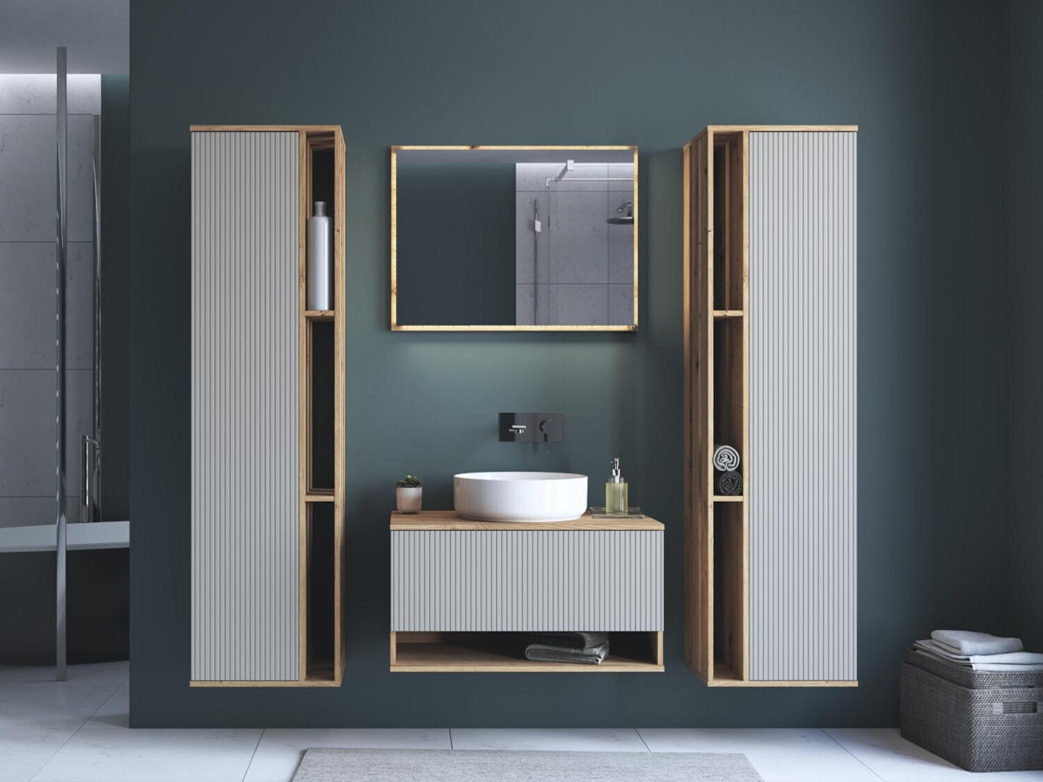 Armario de baño colgante para lavabo Romleve 102