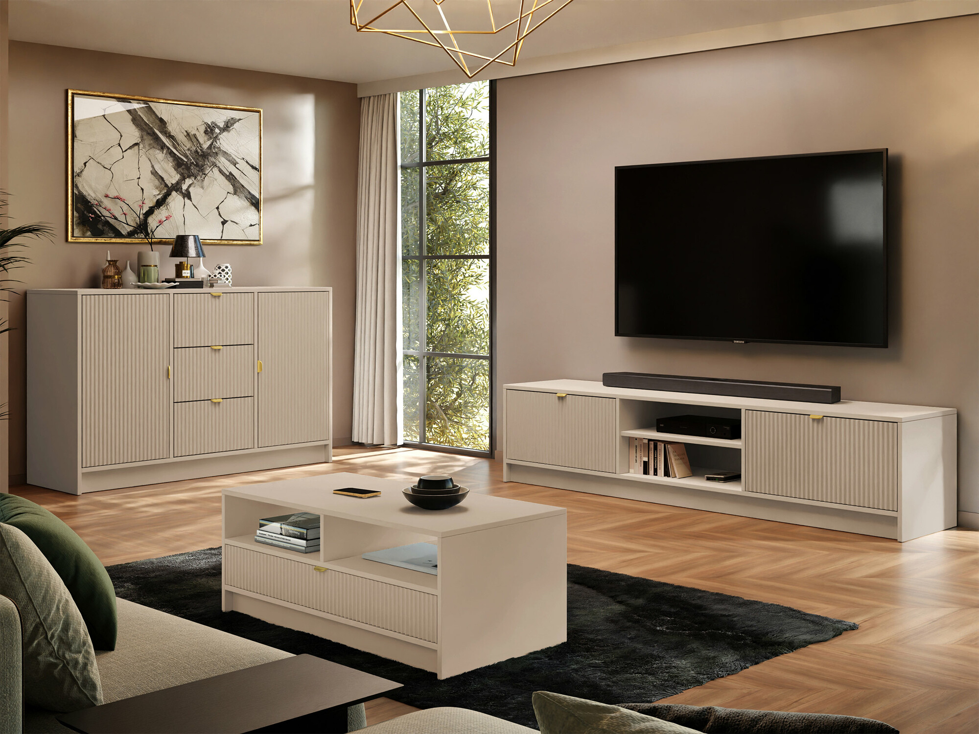 Cómoda Comfivo Papilio (Beige)