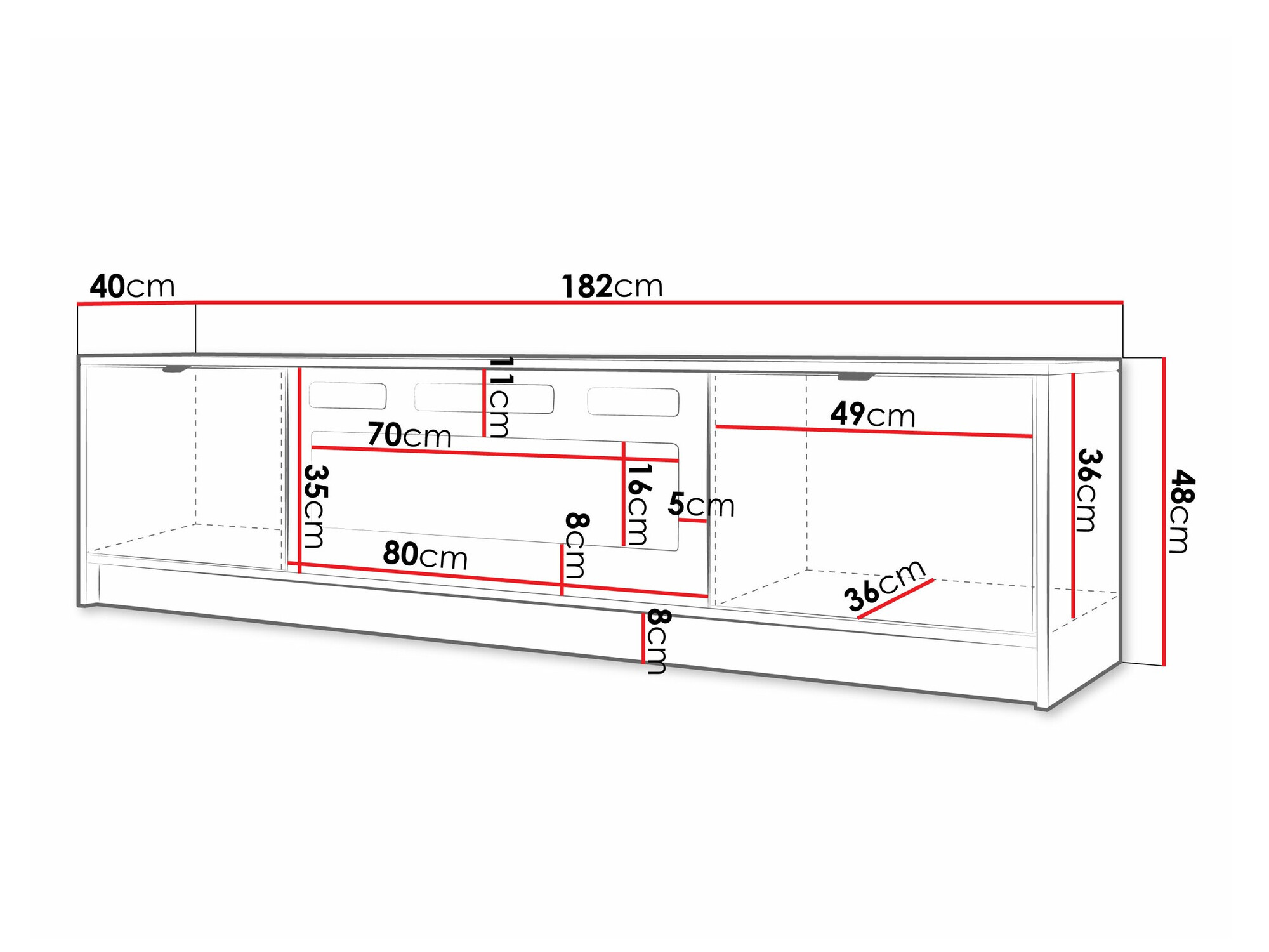 Mueble TV Comfivo Papilio II (Beige)