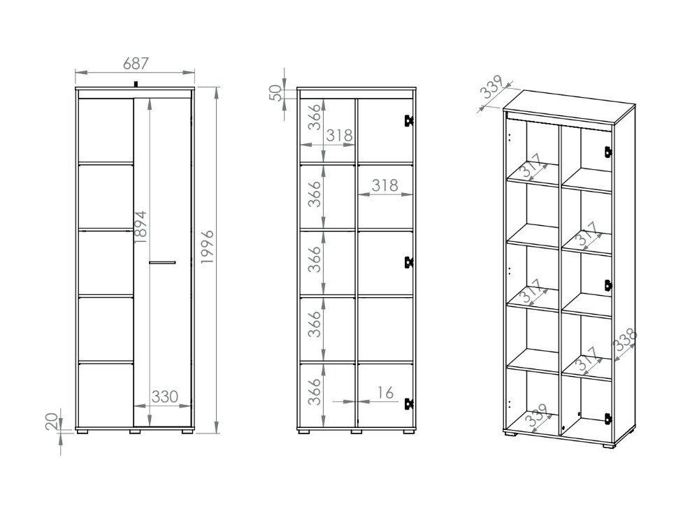 Estantería Calvere 104