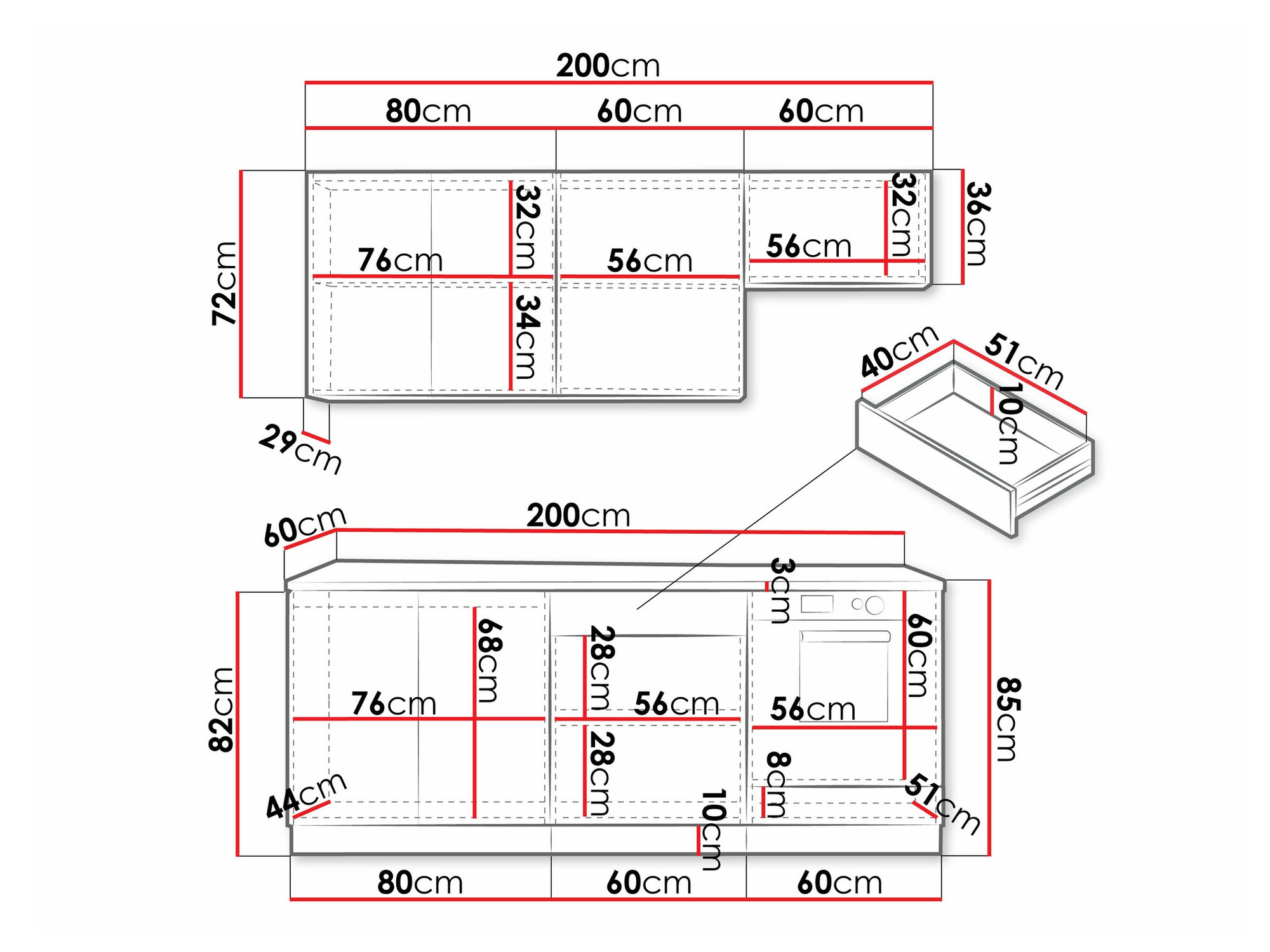 Conjunto de cocina Trenton 181
