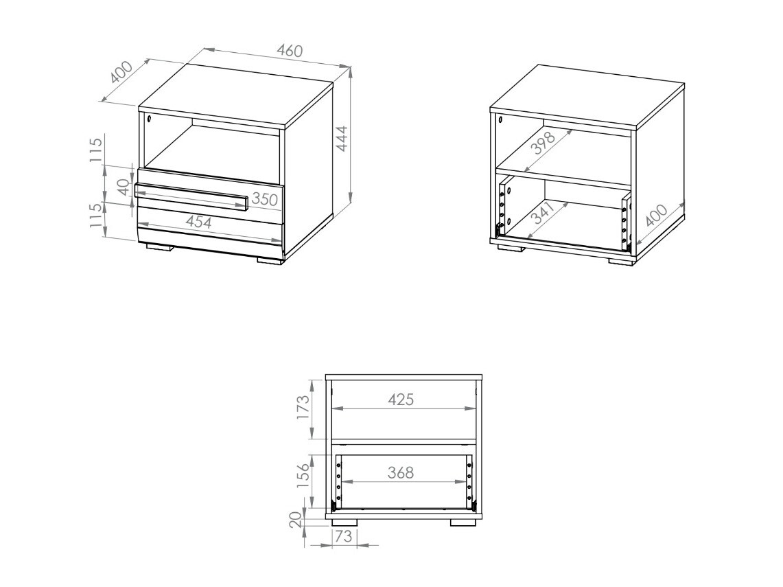 Mesilla de noche Alcala 115