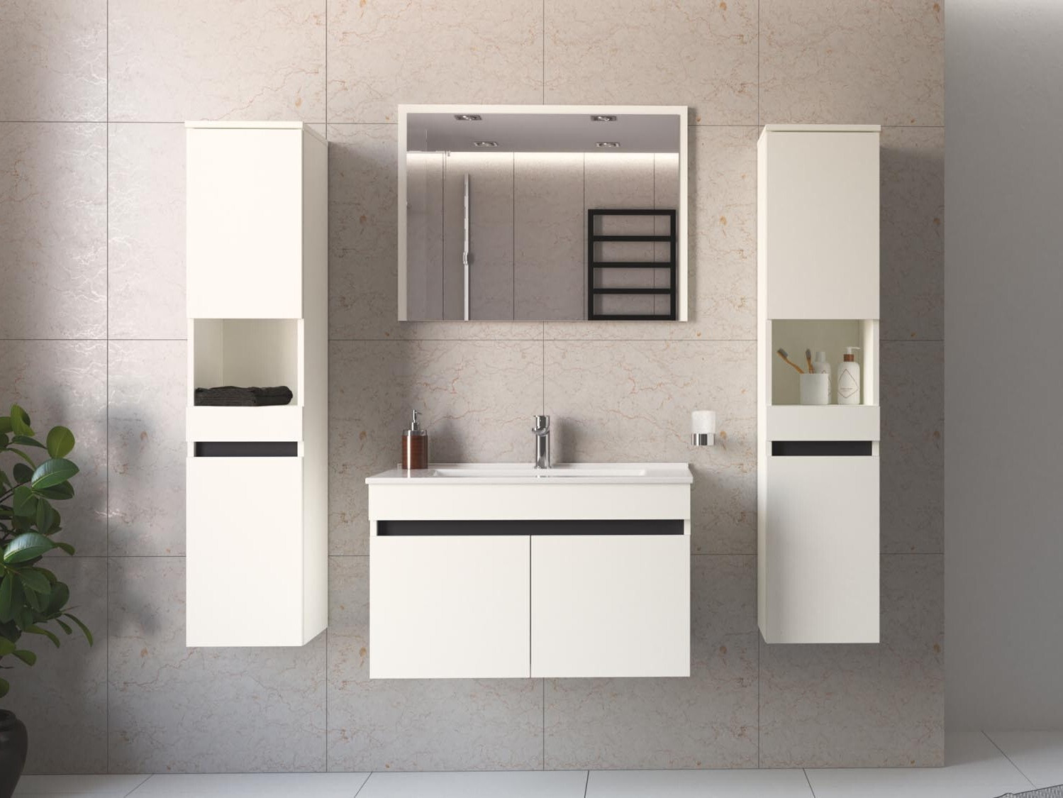 Armario colgante para baño Benfelo 104