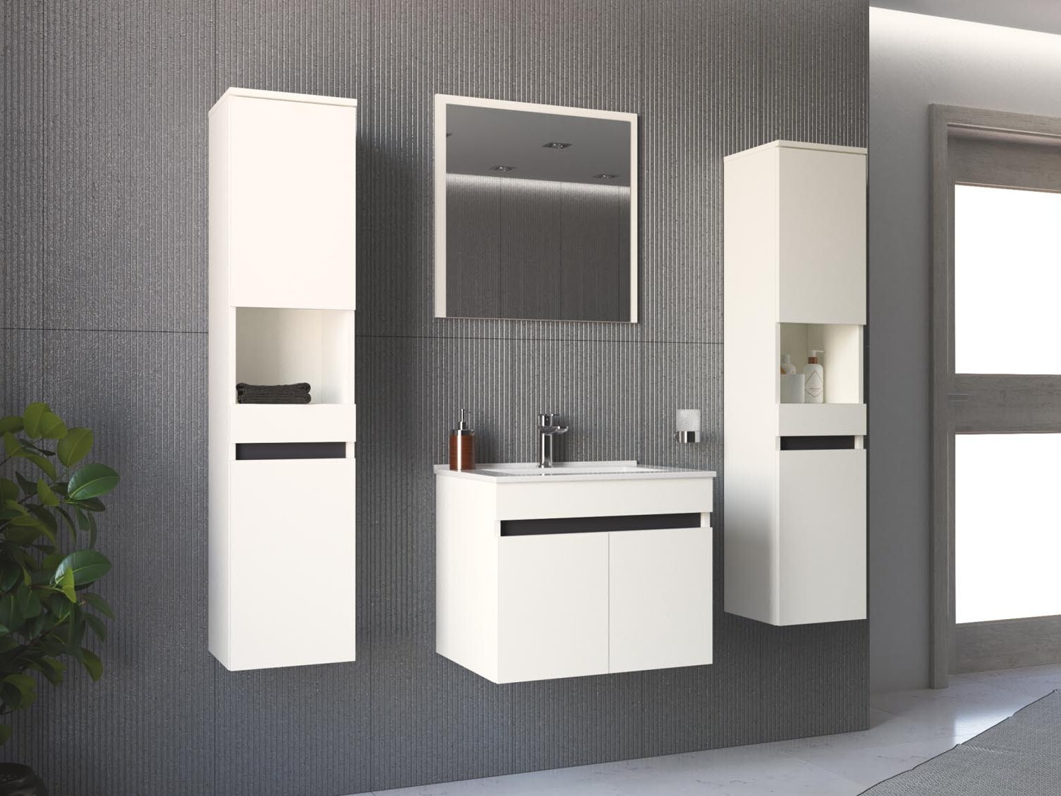 Conjunto de mueble de baño Benfelo 105