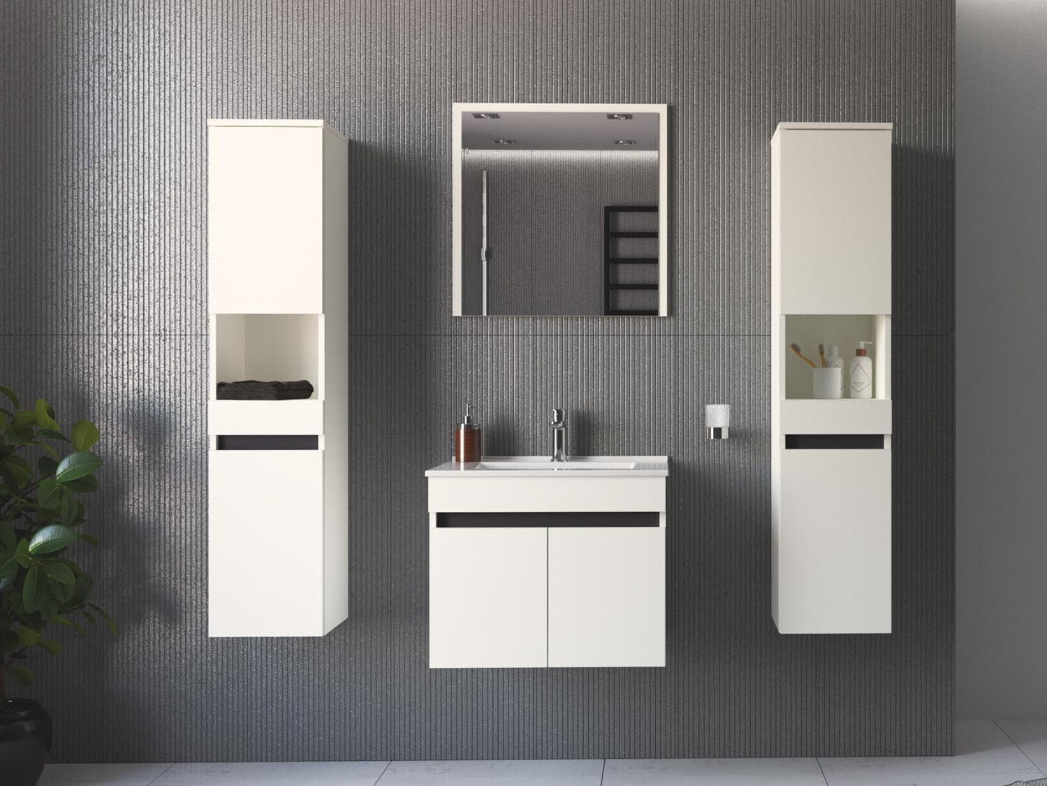 Conjunto de mueble de baño Benfelo 105