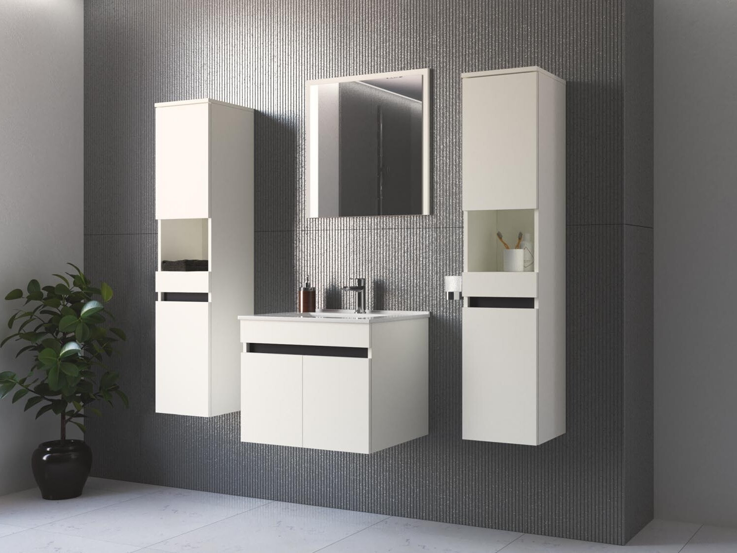 Conjunto de mueble de baño Benfelo 105