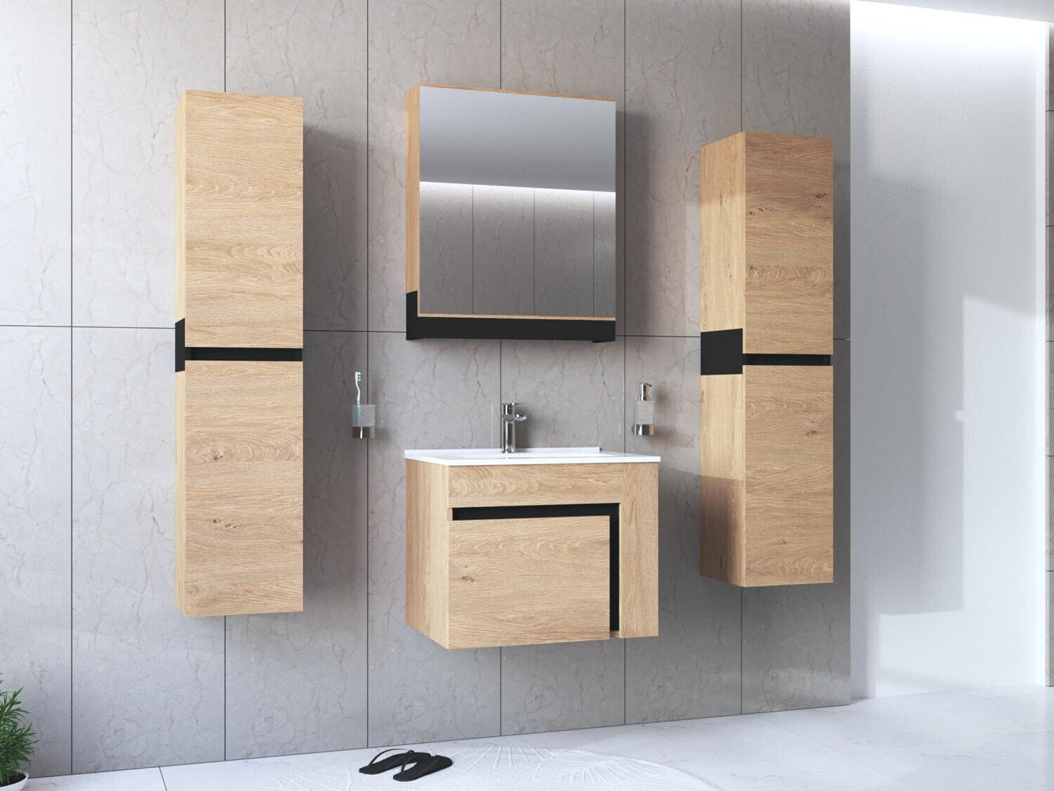 Mueble con espejo para baño Fenetra 103