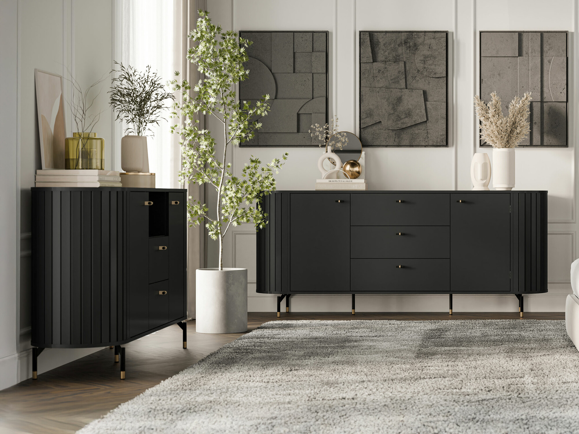 Conjunto de salón Novmono 110 (Negro)