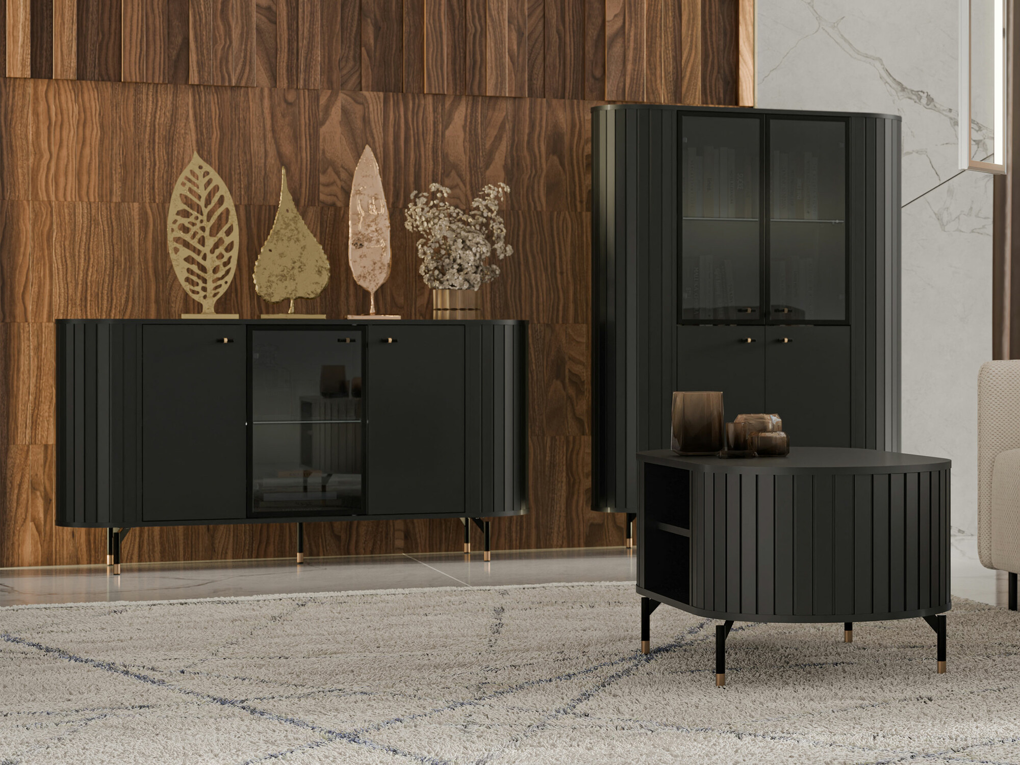 Conjunto de salón Novmono 111 (Negro)