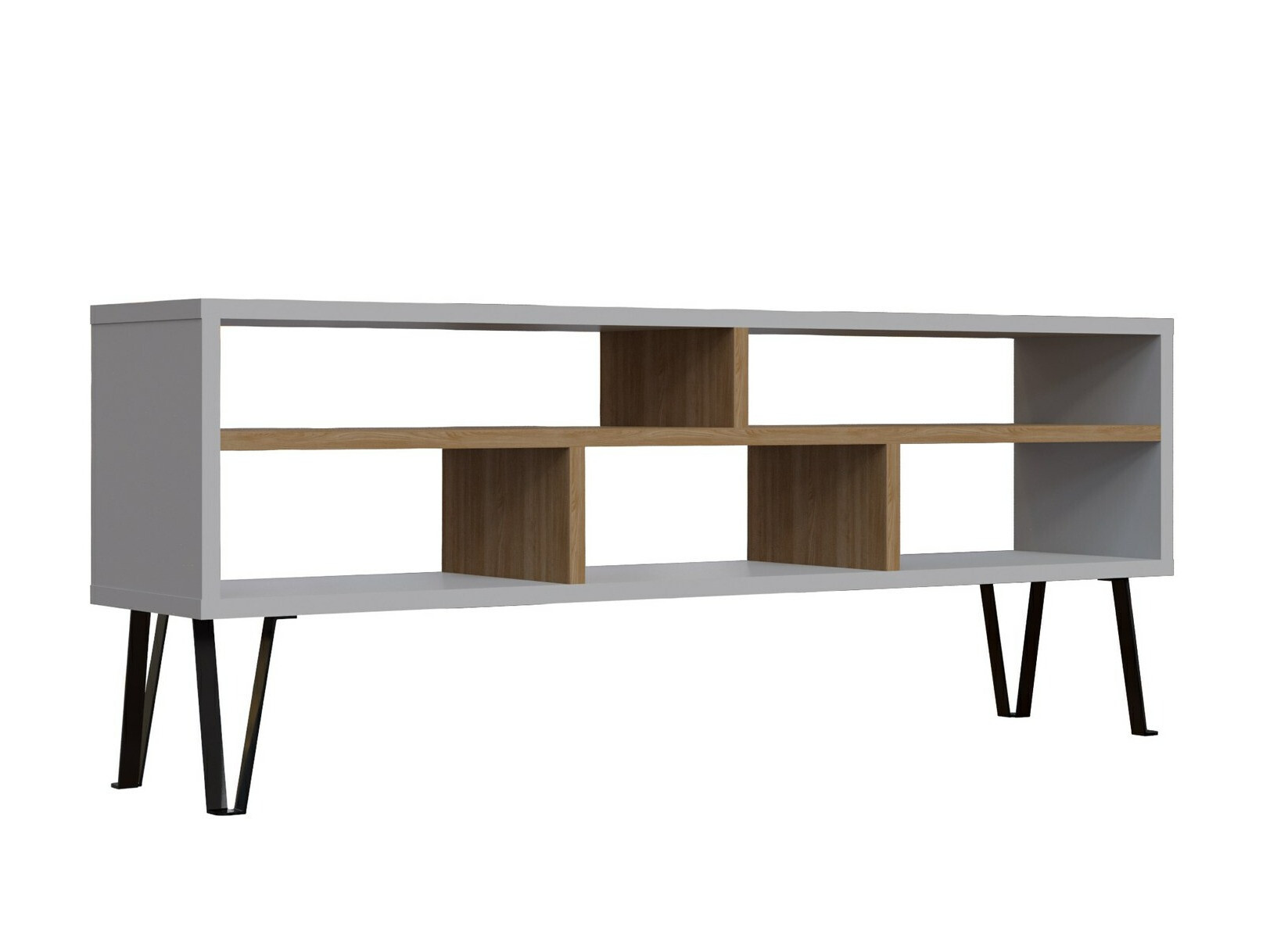 Mueble TV Kailua 2257 (Blanco + Roble)