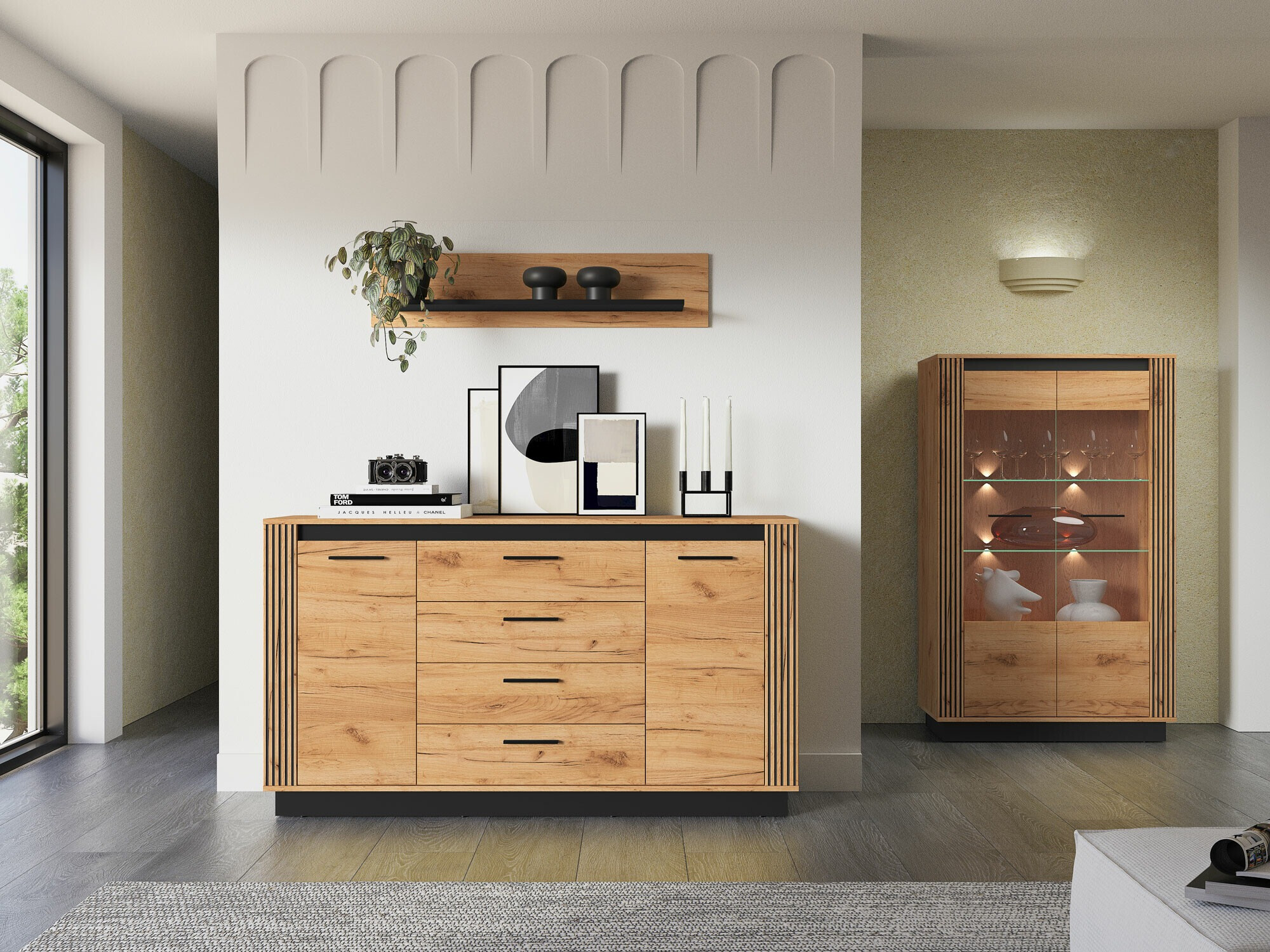 Estantería de pared Livluo 108