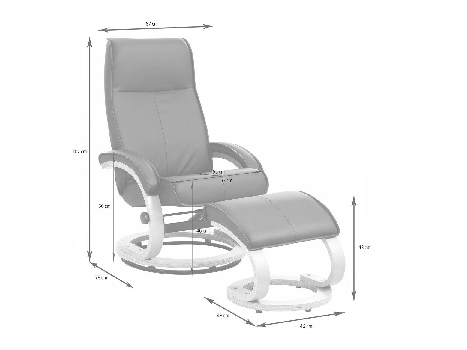 Sillón Denton 196 (Marrón + Crema)