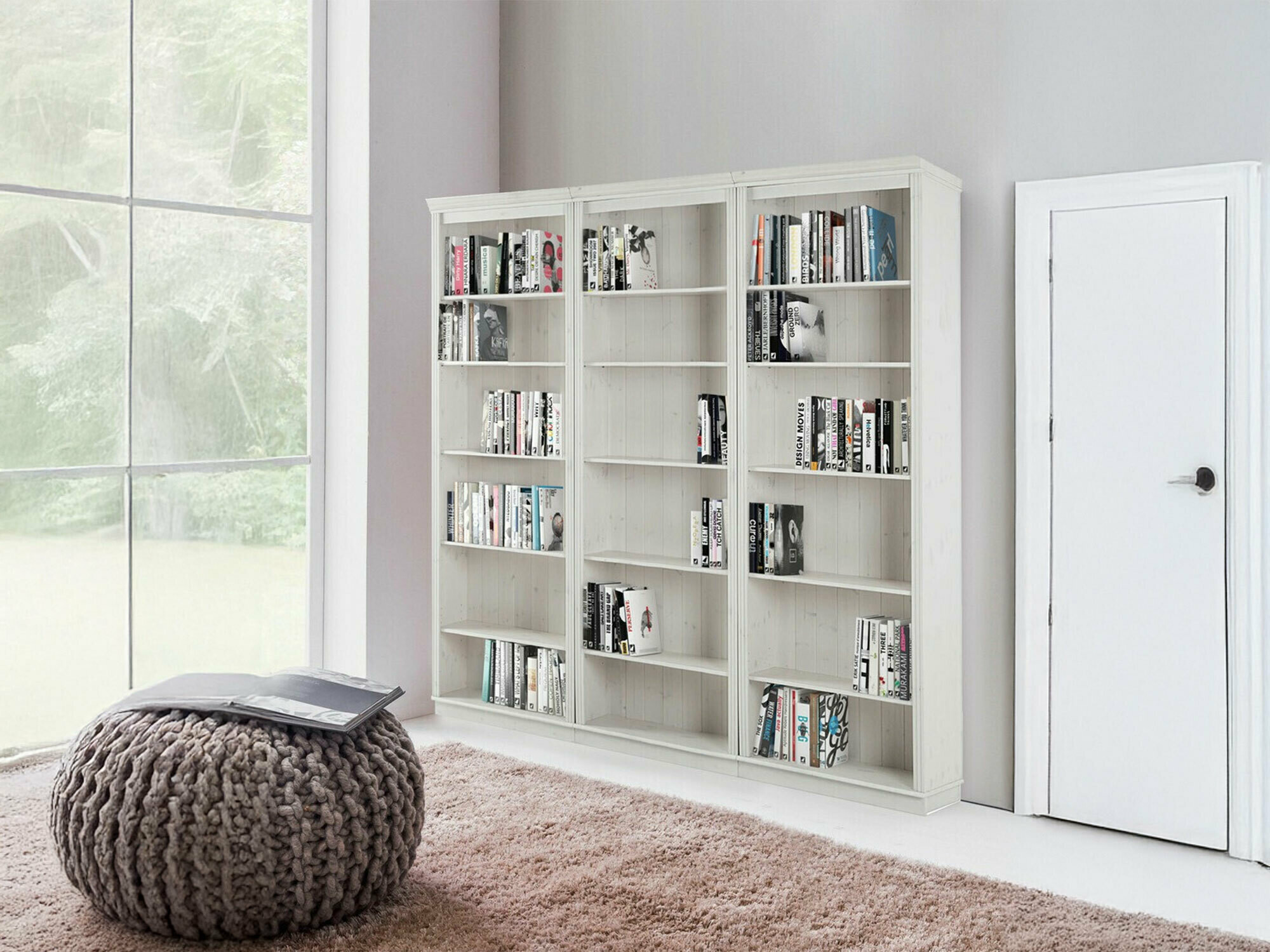 Conjunto de estantería Saltoro 110 (Blanco)