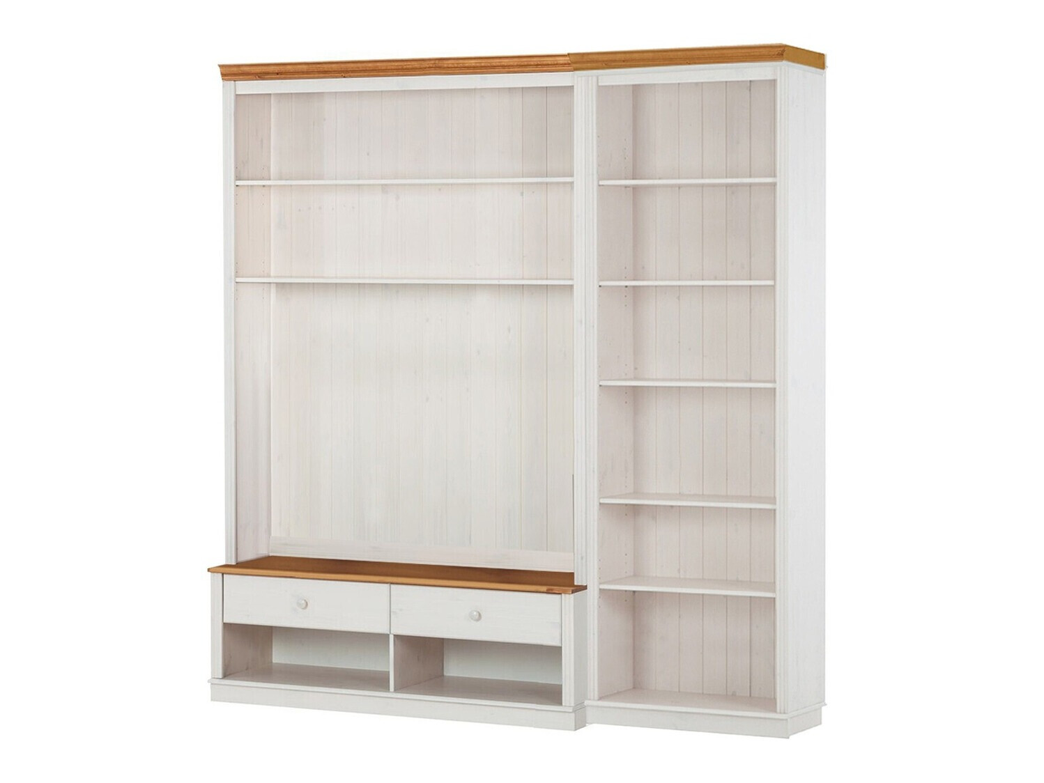 Conjunto de salón Saltoro 106 (Blanco + Miel de roble)