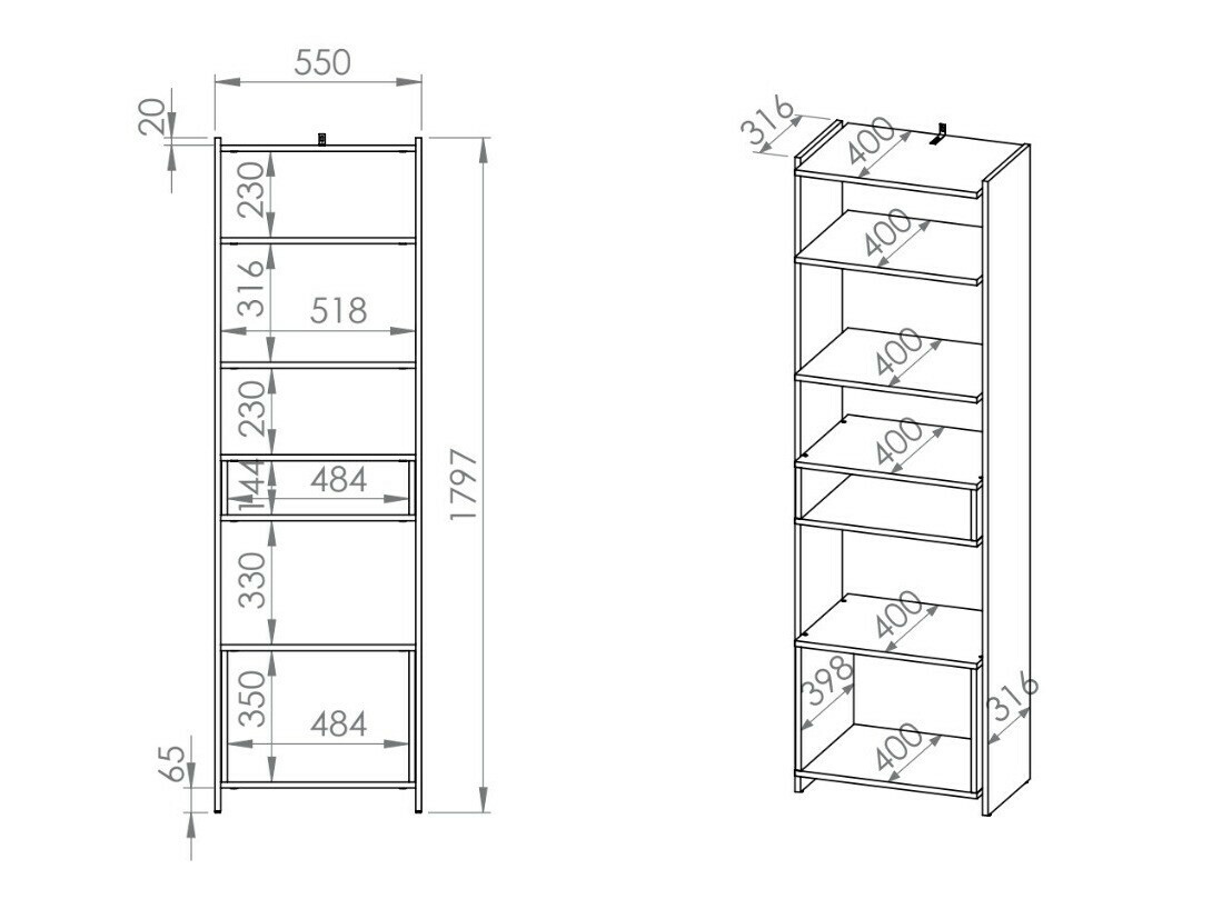 Estantería Madison 172