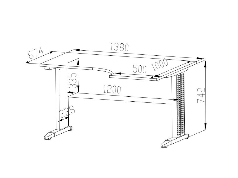 Mesa de oficina Tolbelo 108