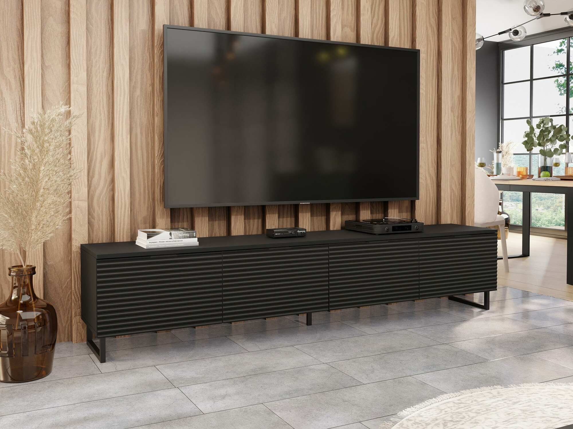 Mueble TV Scientia II (Negro + Grafito)