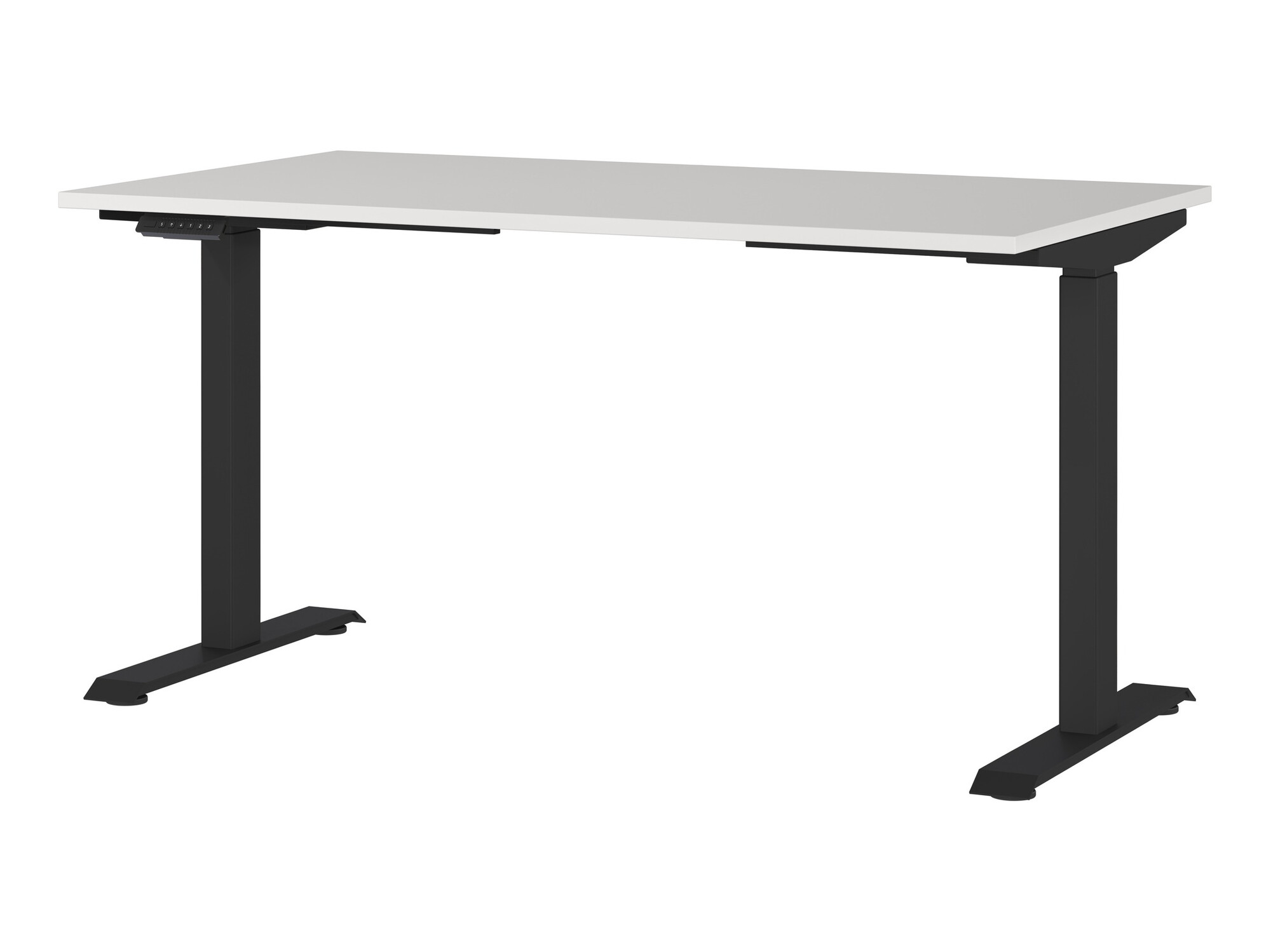 Escritorio de altura regulable Eliromo 117 (Gris claro + Negro)