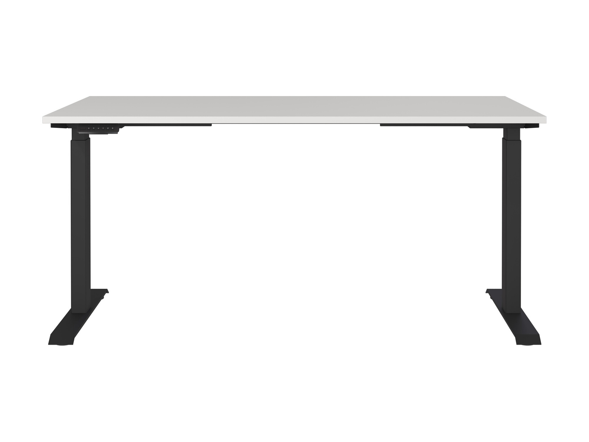 Escritorio de altura regulable Eliromo 119 (Gris claro + Negro)