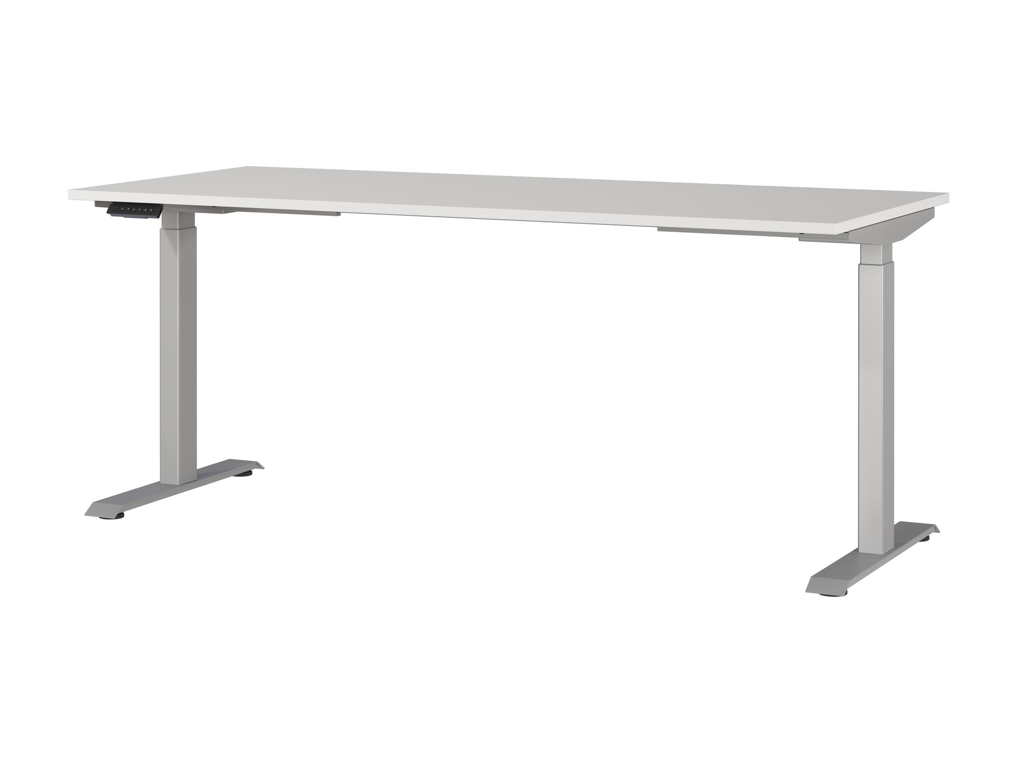 Escritorio de altura regulable Eliromo 120 (Gris claro + Plata)