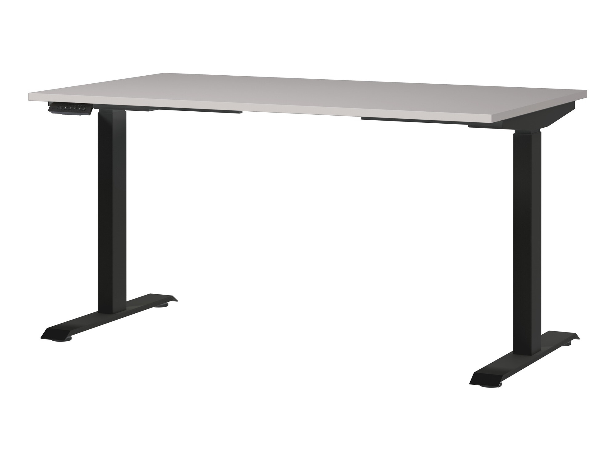 Escritorio de altura regulable Sacramento 415 (Cahmere + Negro)