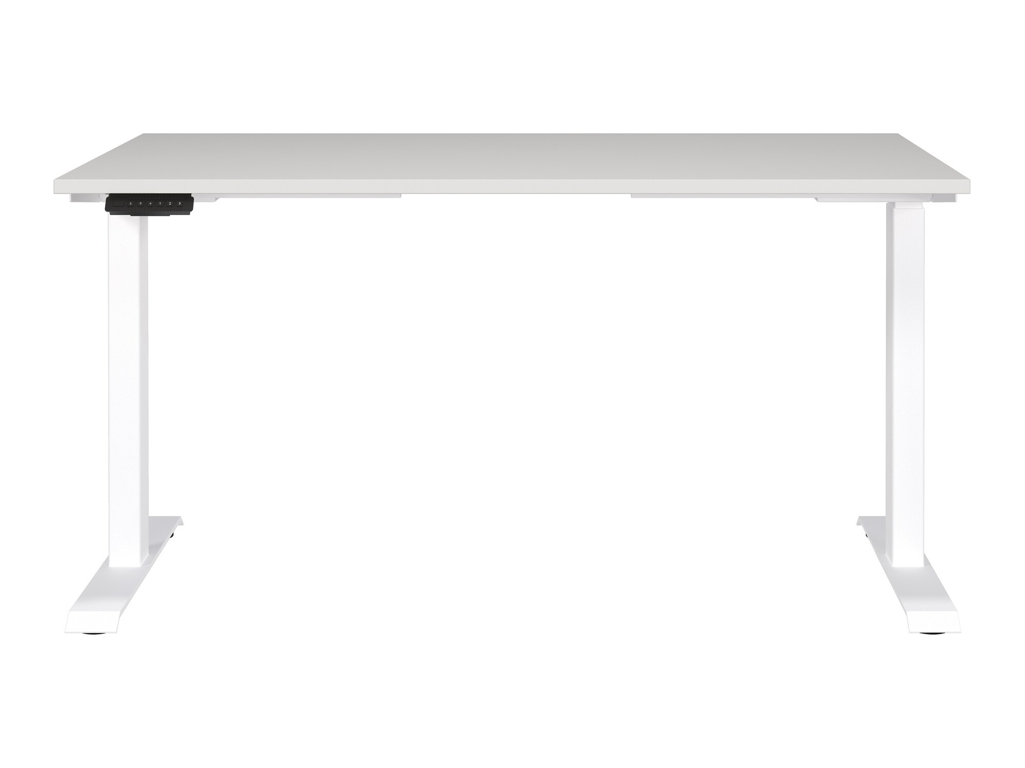 Escritorio de altura regulable Sacramento 415 (Gris claro + Blanco)