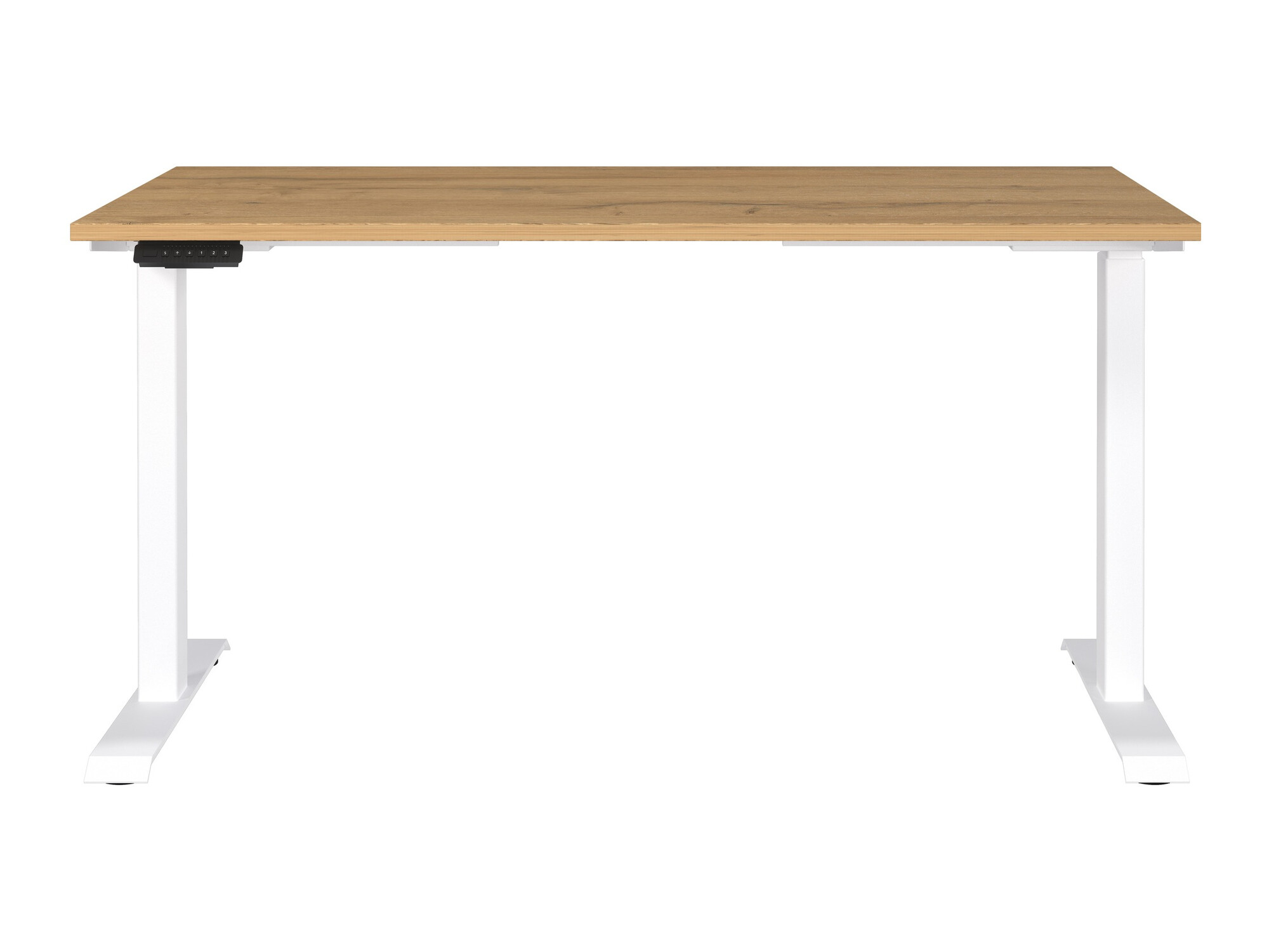 Escritorio de altura regulable Sacramento 415 (Roble nieto + Blanco)