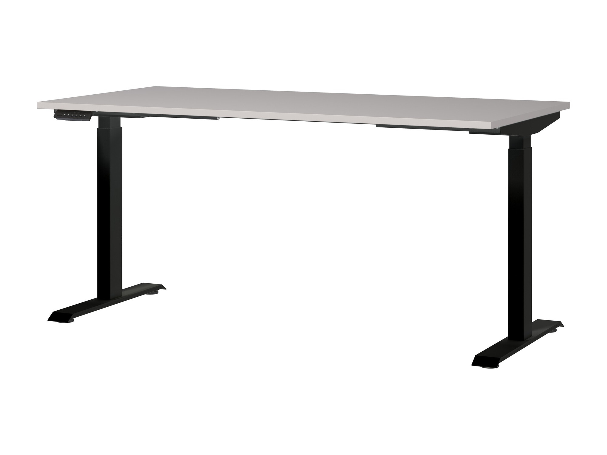 Escritorio de altura regulable Sacramento 416 (Gris + Negro)