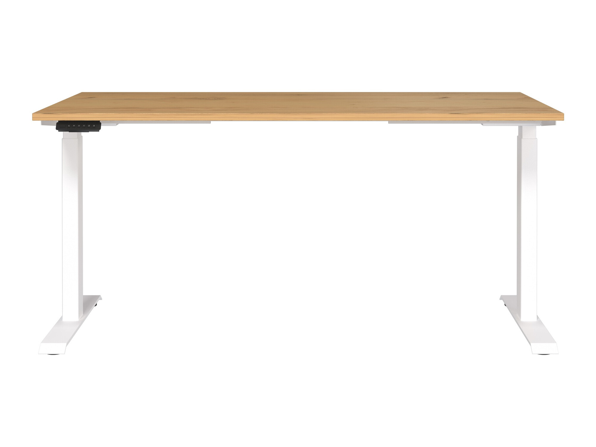 Escritorio de altura regulable Sacramento 416 (Navarra roble + Blanco)