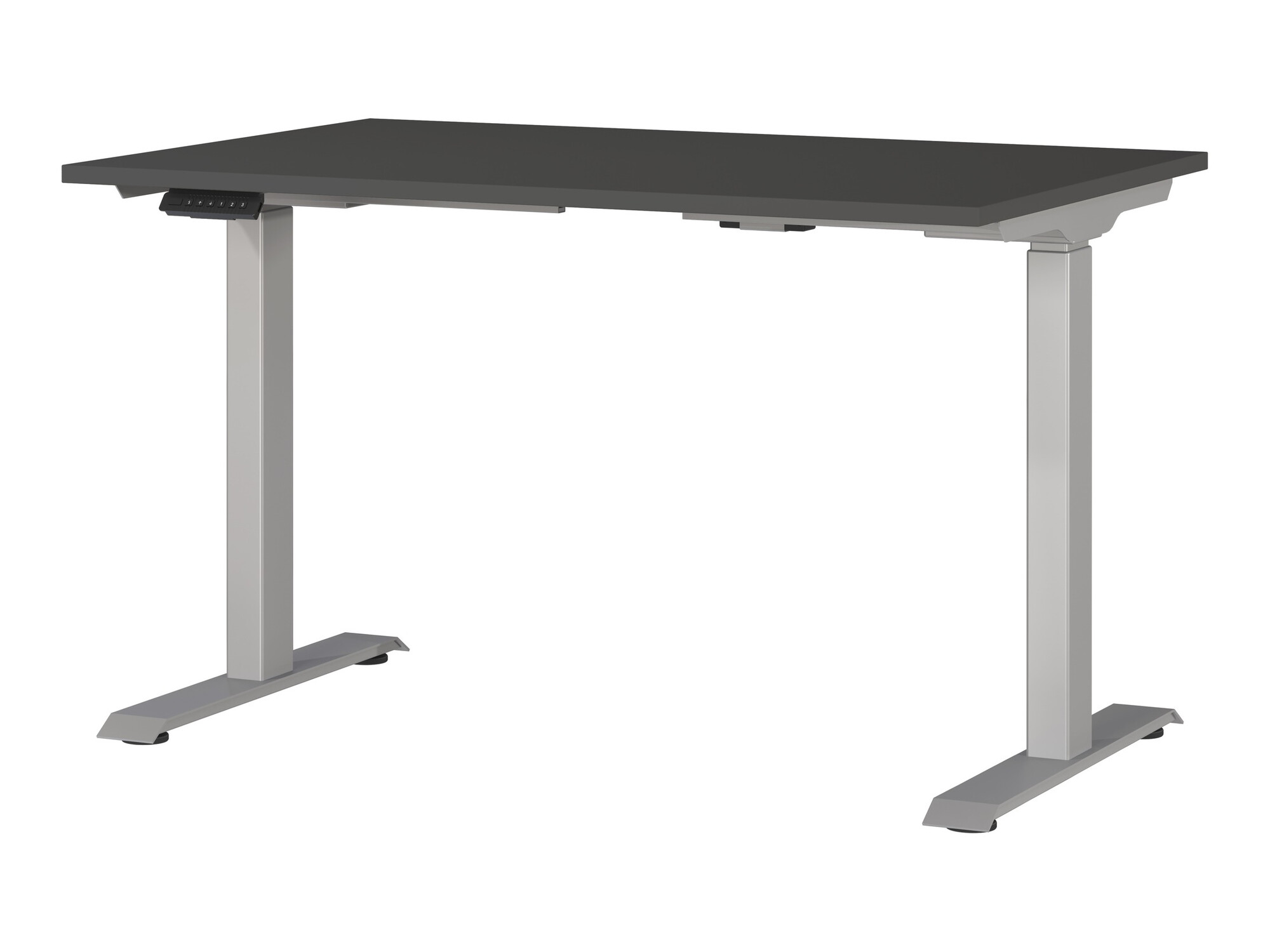 Escritorio de altura regulable Sacramento 417 (Grafito + Plata)