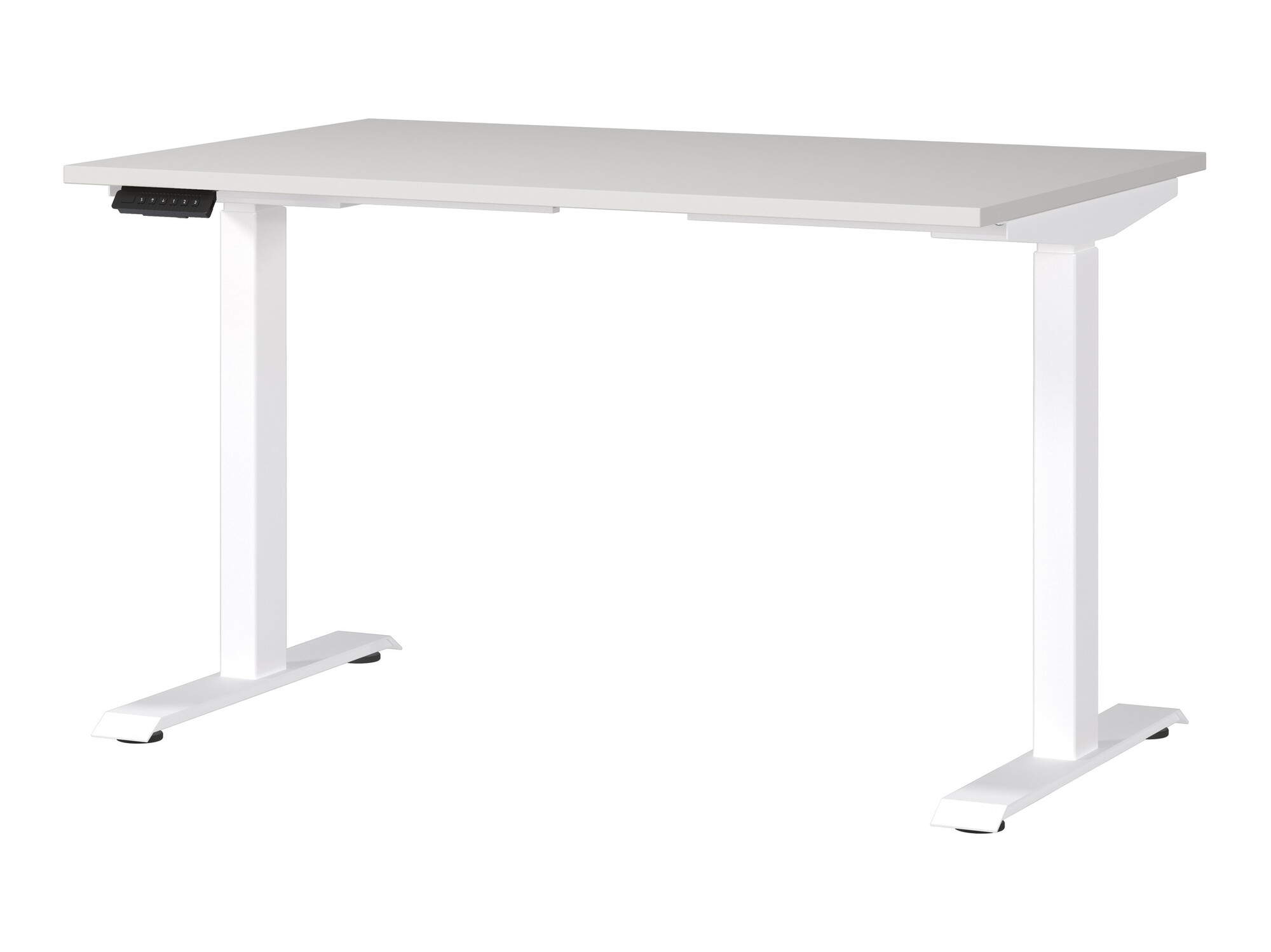 Escritorio de altura regulable Sacramento 417 (Gris claro + Blanco)