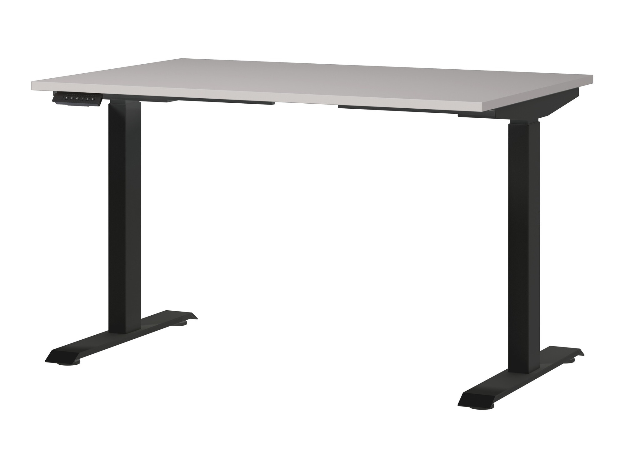 Escritorio de altura regulable Sacramento 417 (Gris + Negro)