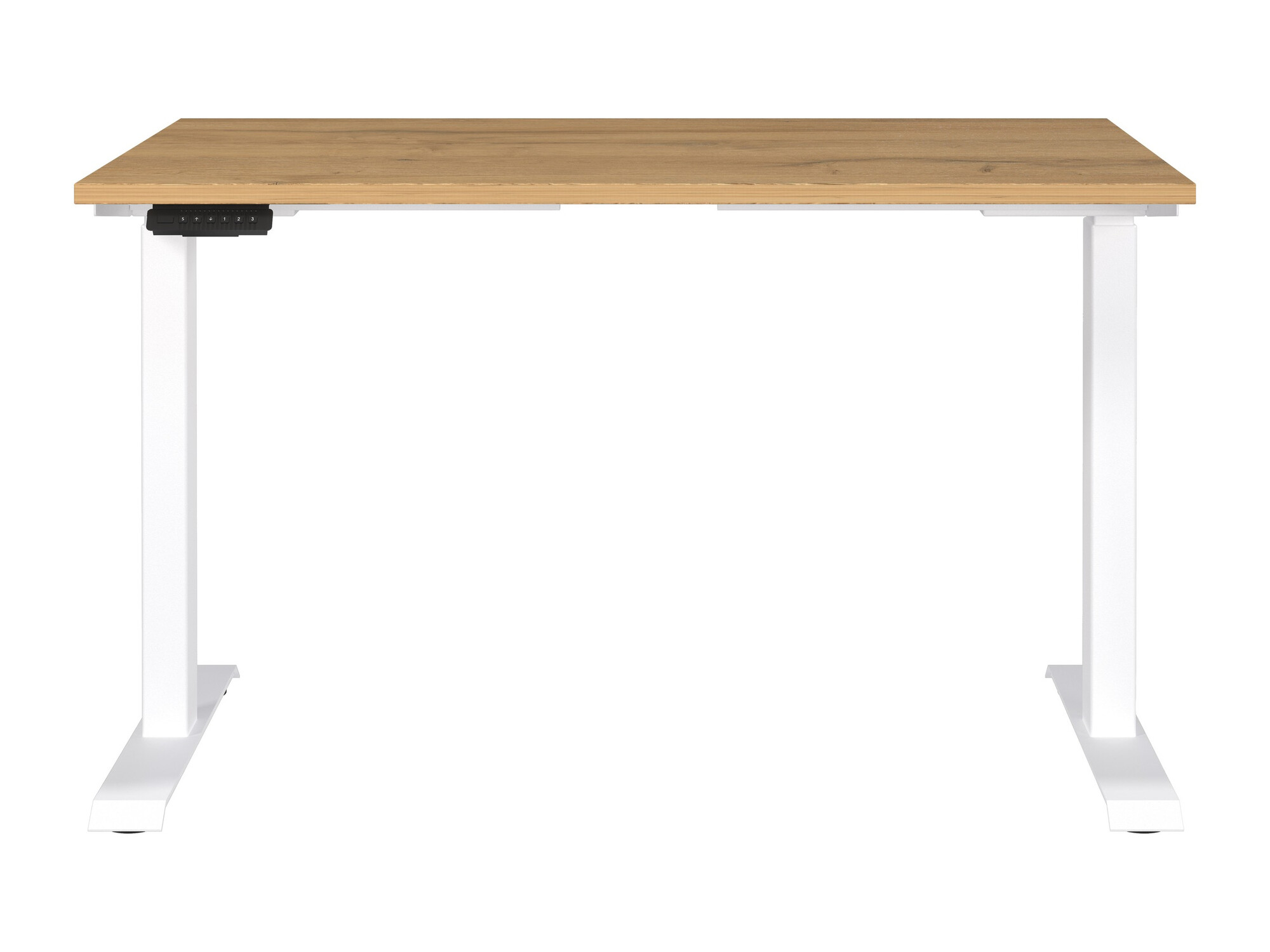 Escritorio de altura regulable Sacramento 417 (Roble nieto + Blanco)