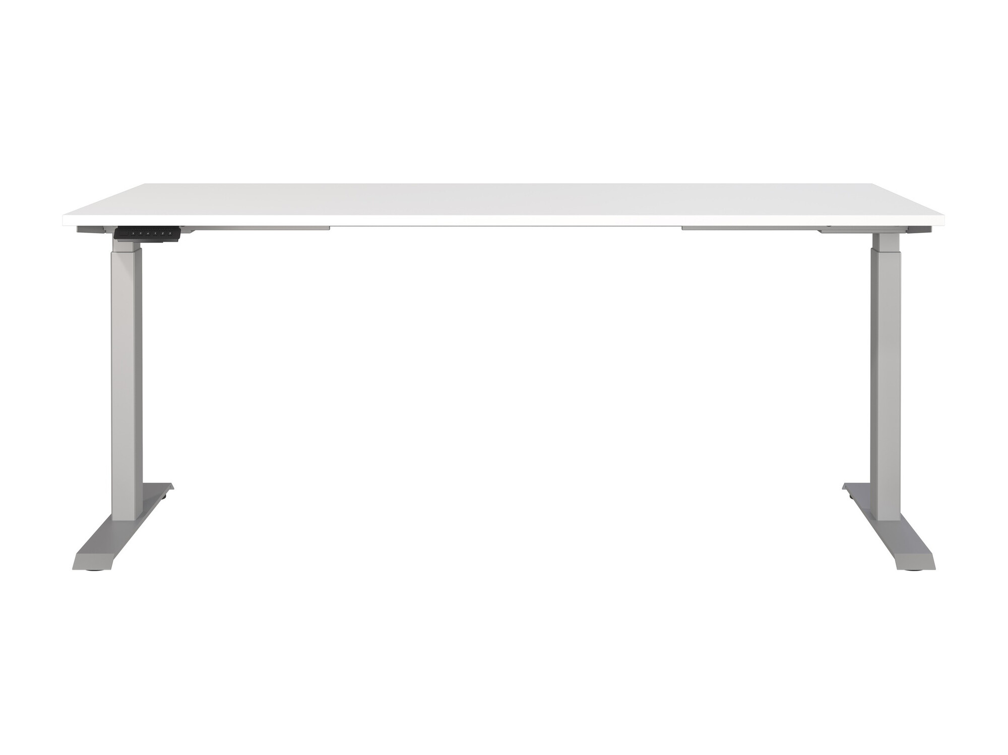 Escritorio de altura regulable Sacramento 418 (Blanco + Plata)