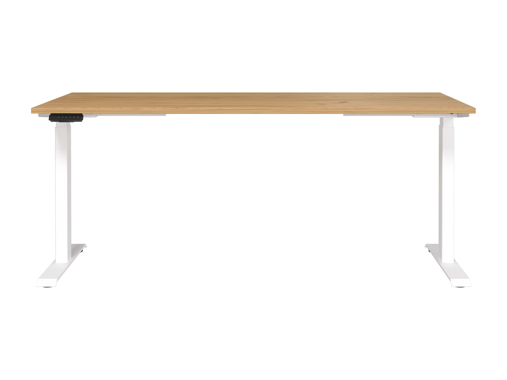 Escritorio de altura regulable Sacramento 418 (Navarra roble + Blanco)