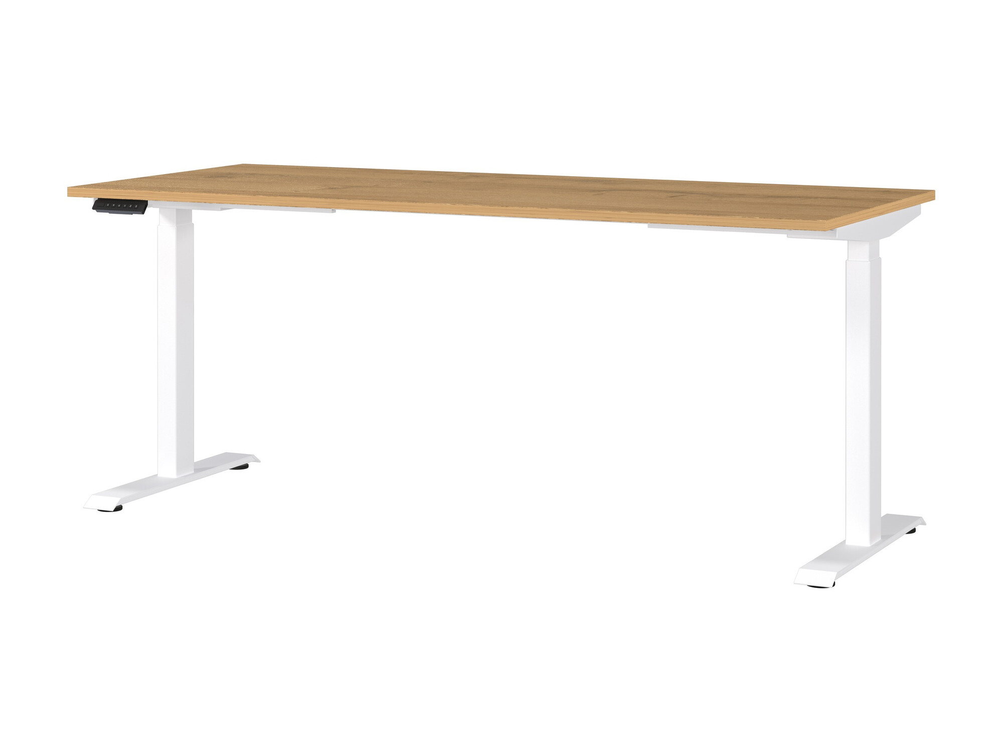 Escritorio de altura regulable Sacramento 418 (Roble nieto + Blanco)