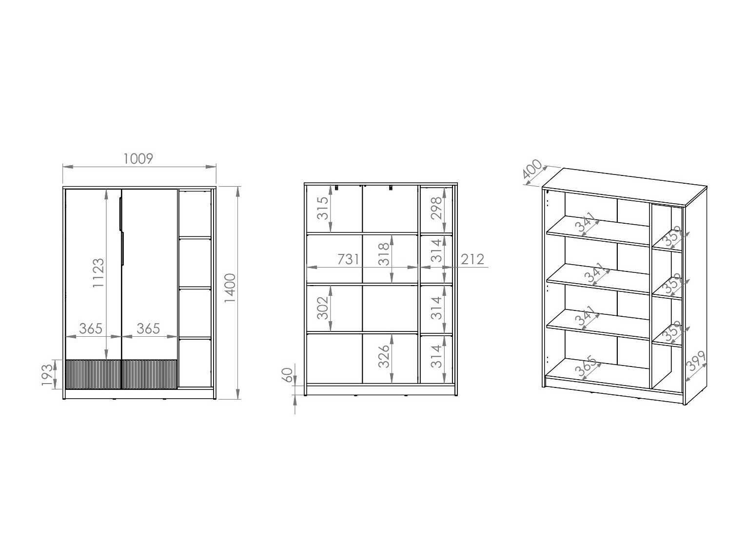 Estantería Orlviro 100