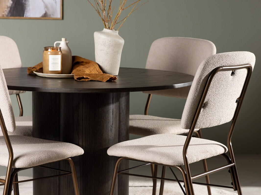 Conjunto de mesas y sillas para comedor Dallas 4606 (Nuez oscura)