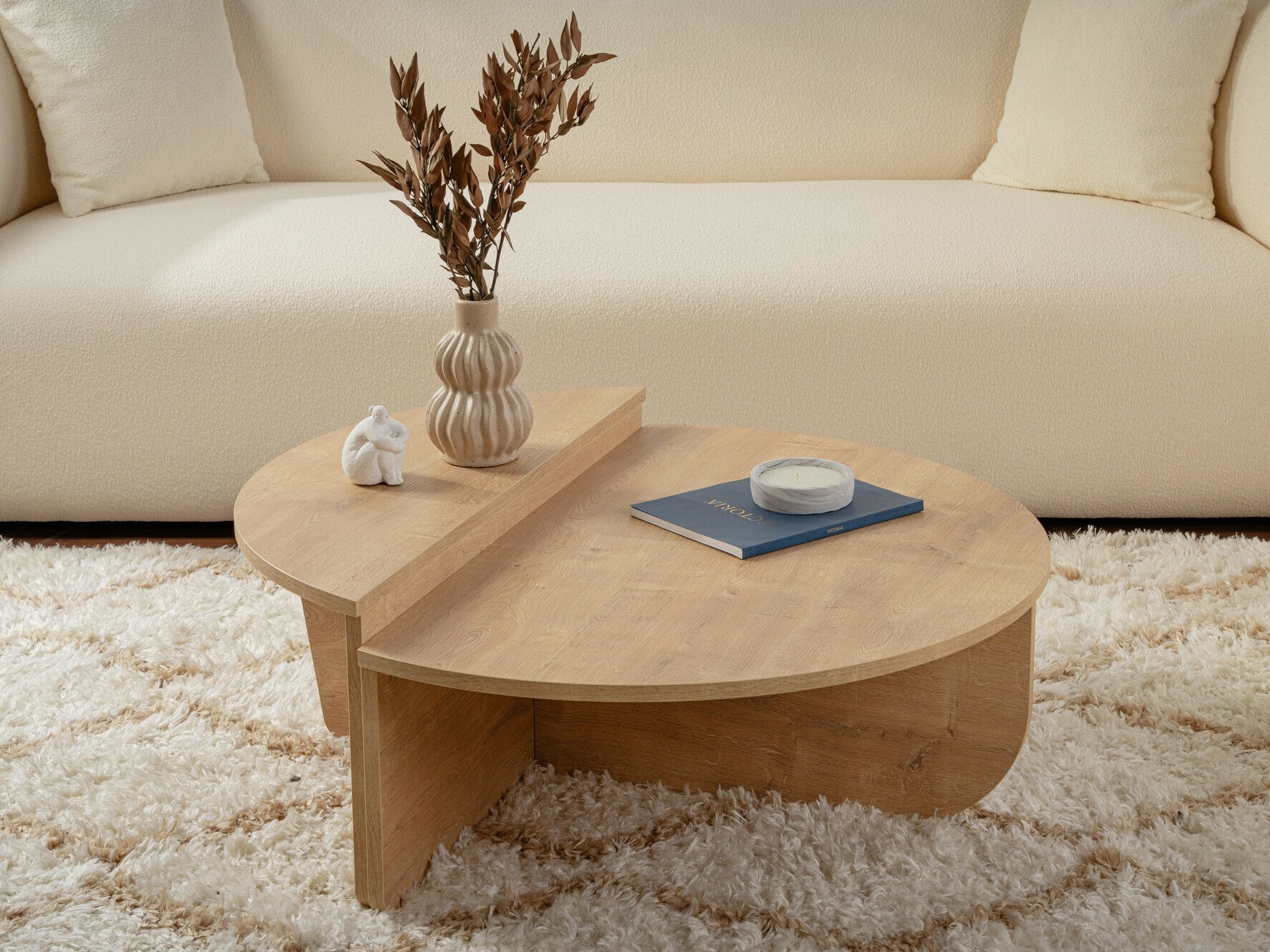 Conjunto mesa de centro Novato 100 (Miel de roble)