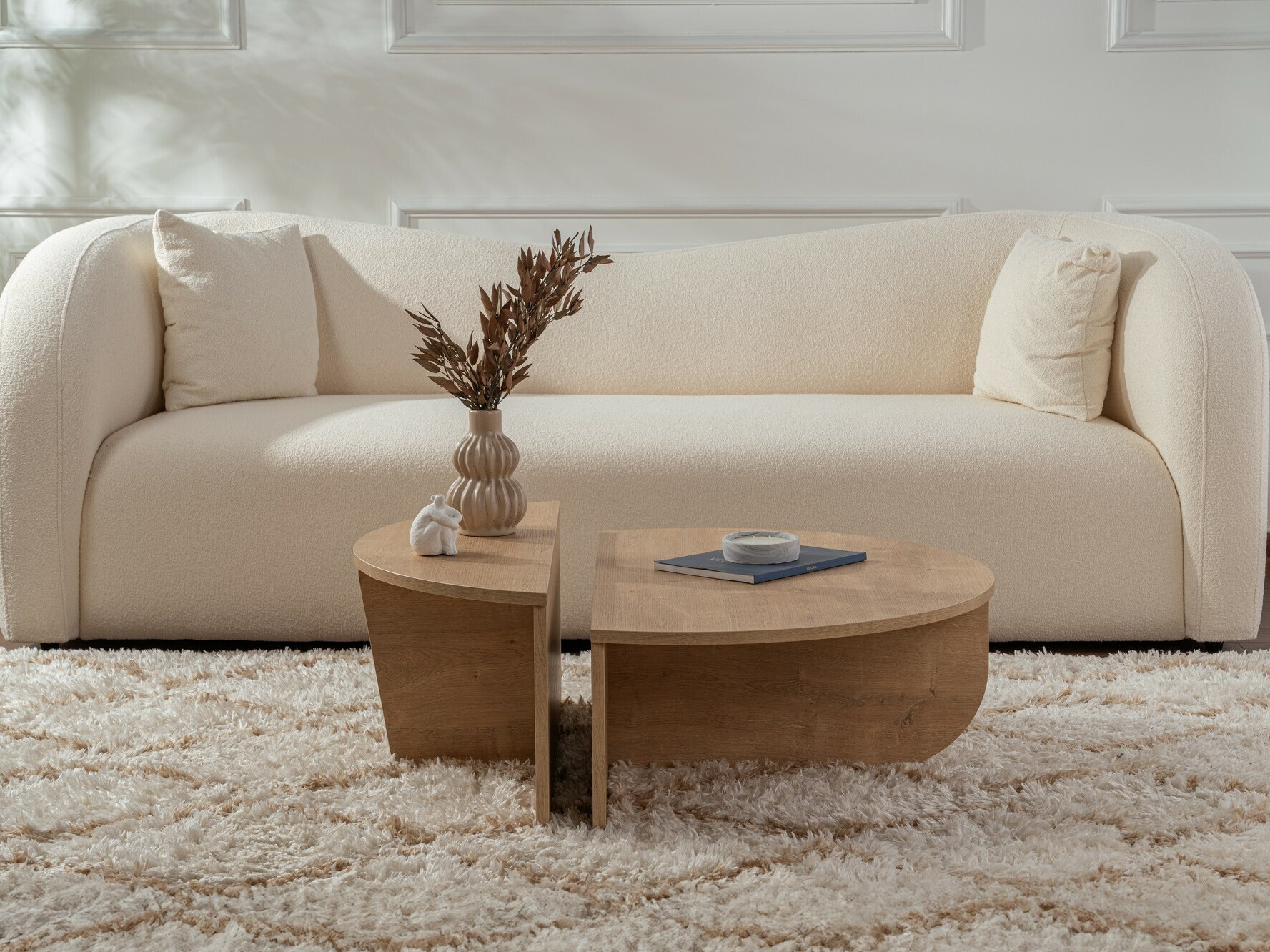 Conjunto mesa de centro Novato 100 (Miel de roble)