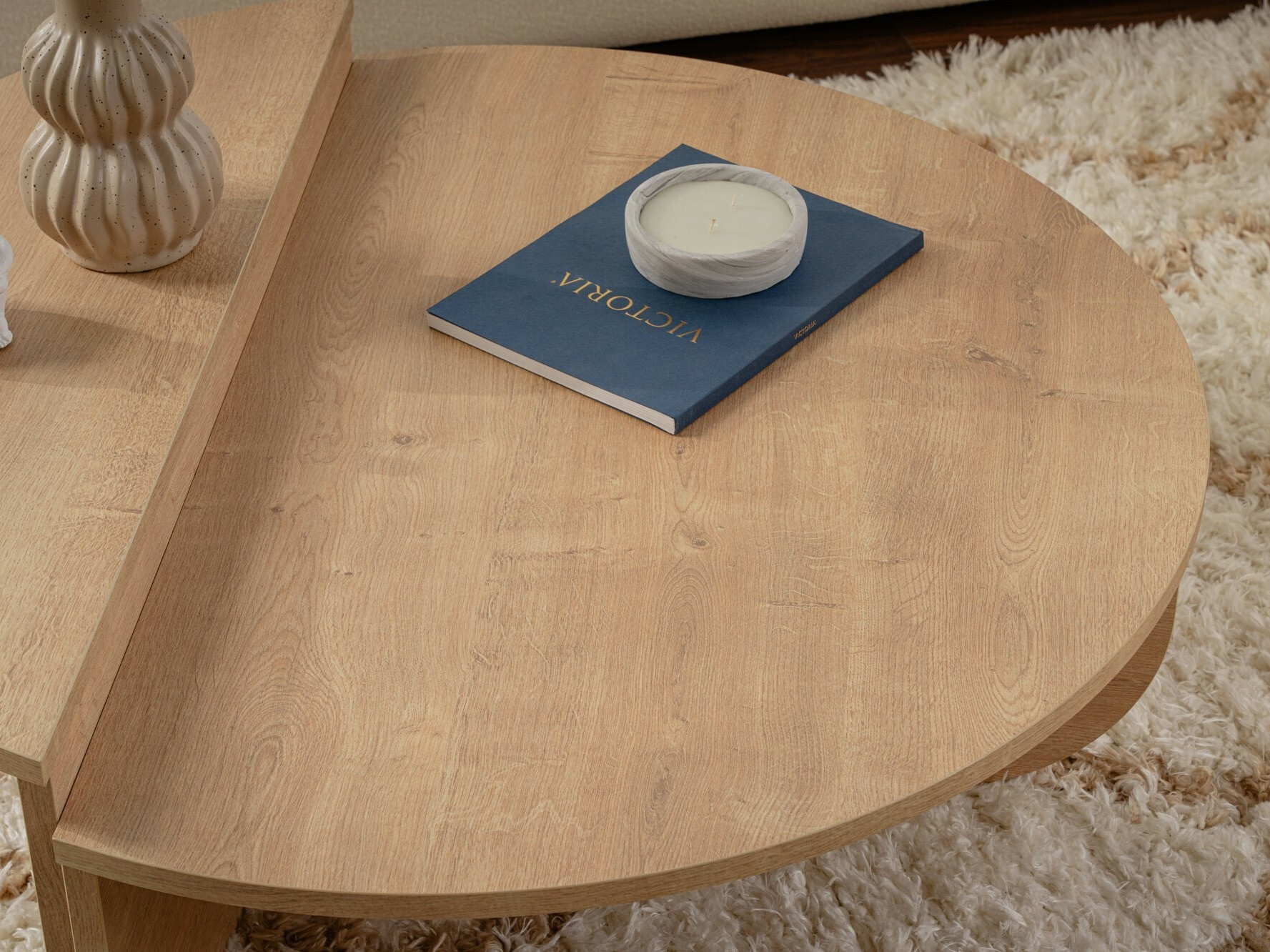 Conjunto mesa de centro Novato 100 (Miel de roble)