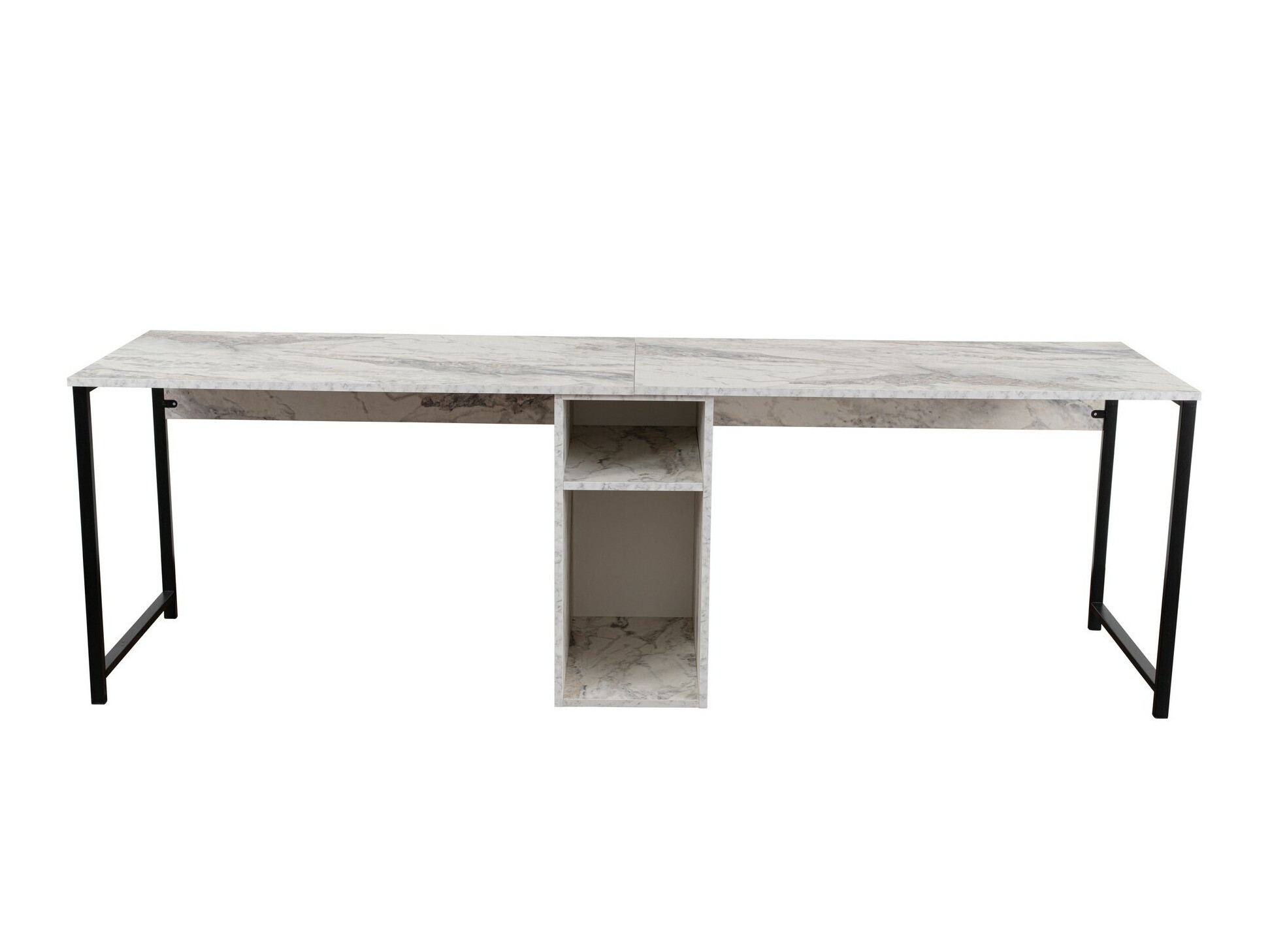 Mesa de oficina Novato 101 (Mármol blanco + Negro)