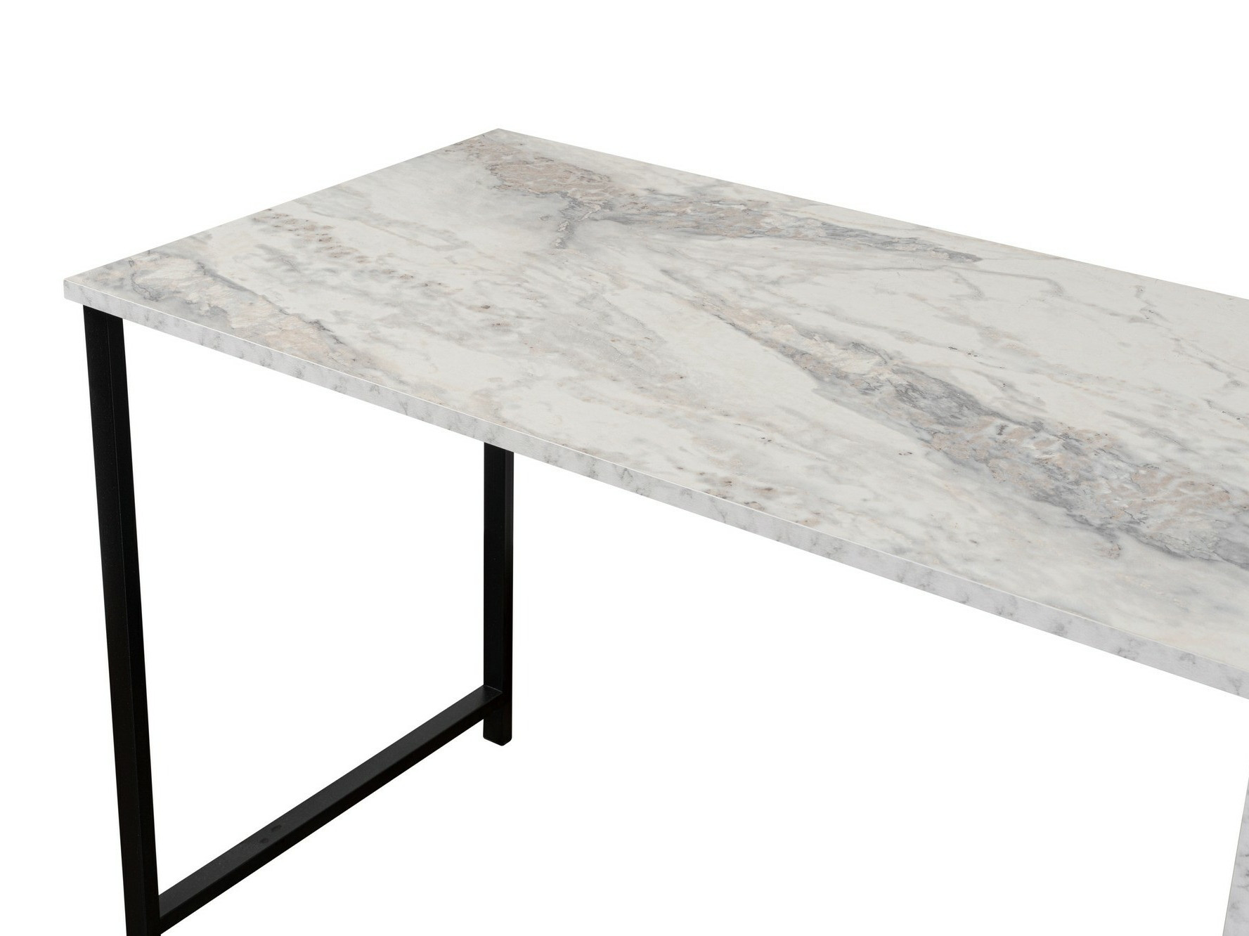 Mesa de oficina Novato 101 (Mármol blanco + Negro)