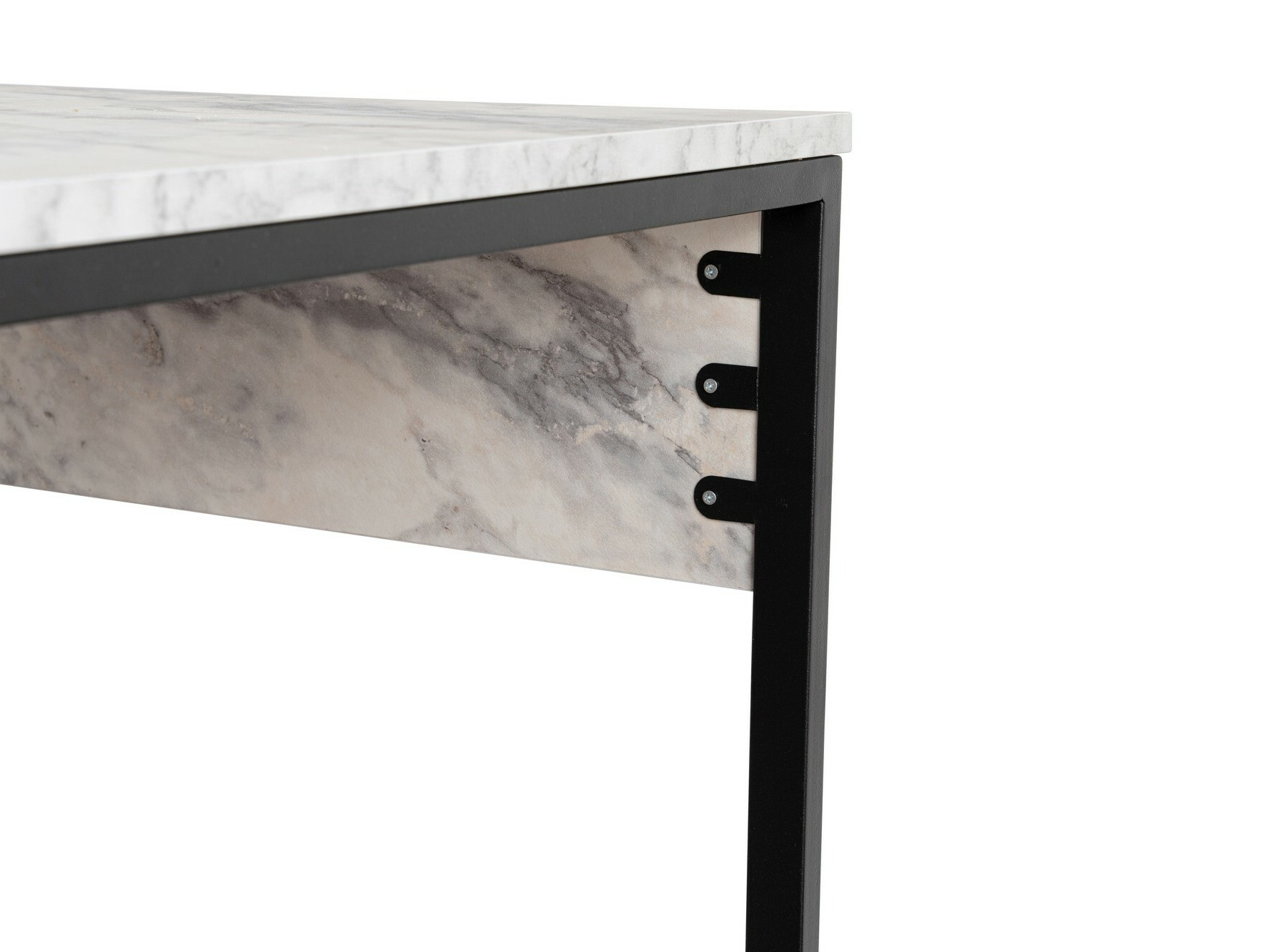 Mesa de oficina Novato 101 (Mármol blanco + Negro)