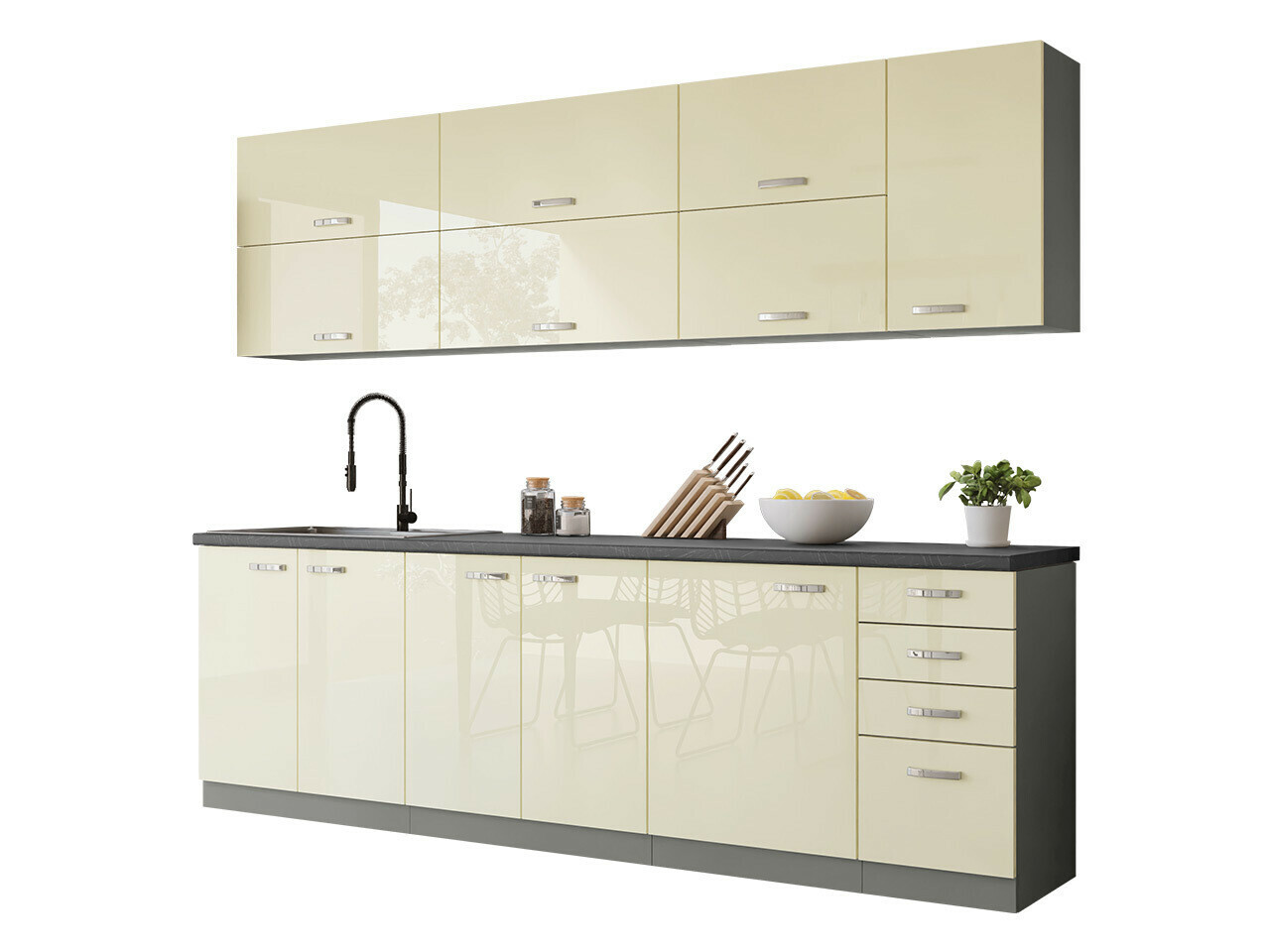 Conjunto de cocina modular Multi Cream 123
