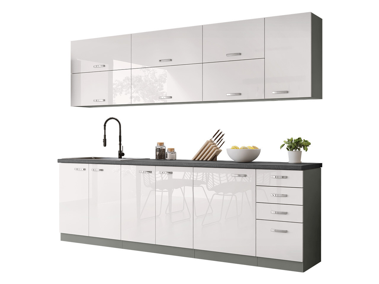 Conjunto de cocina modular Multi White 123