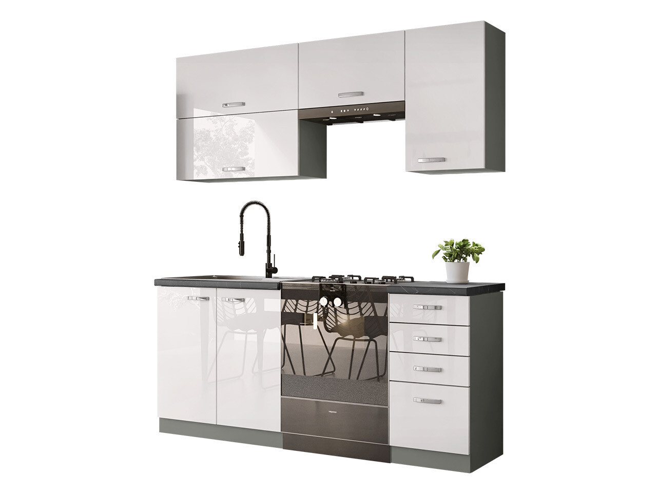 Conjunto de cocina modular Multi White 125