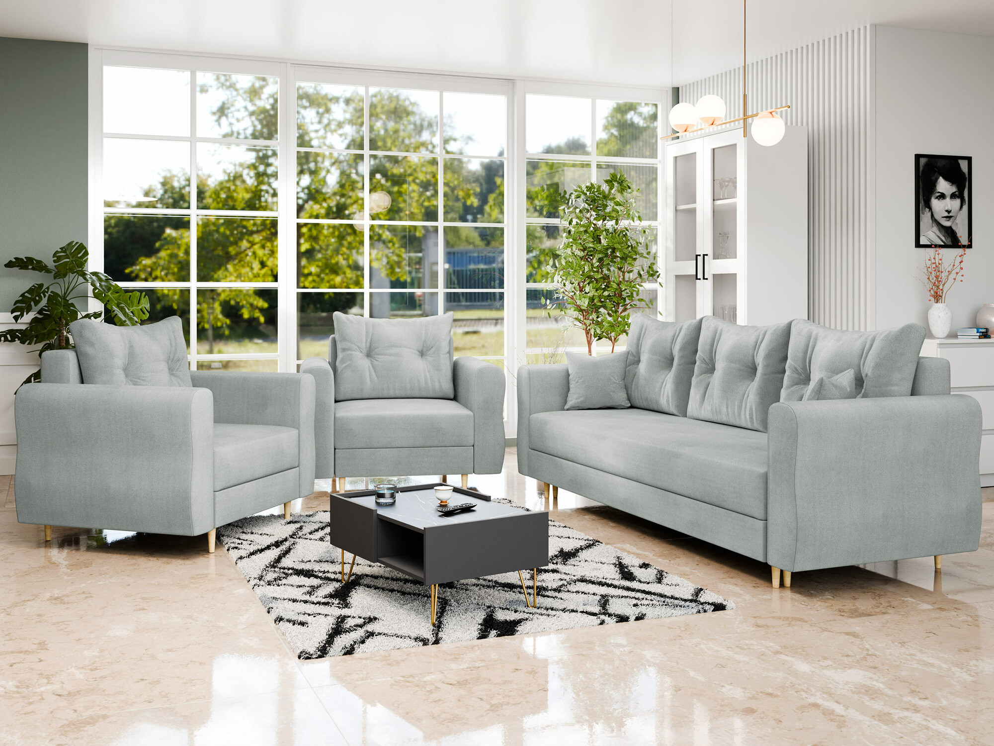 Conjunto de muebles tapizado Veldala 106 (Manila 14)