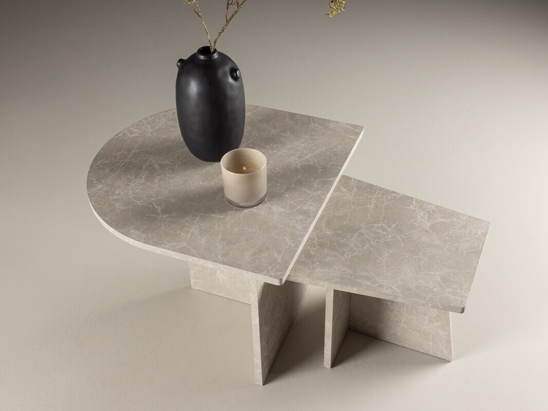 Conjunto mesa de centro Dallas 4880 (Beige)